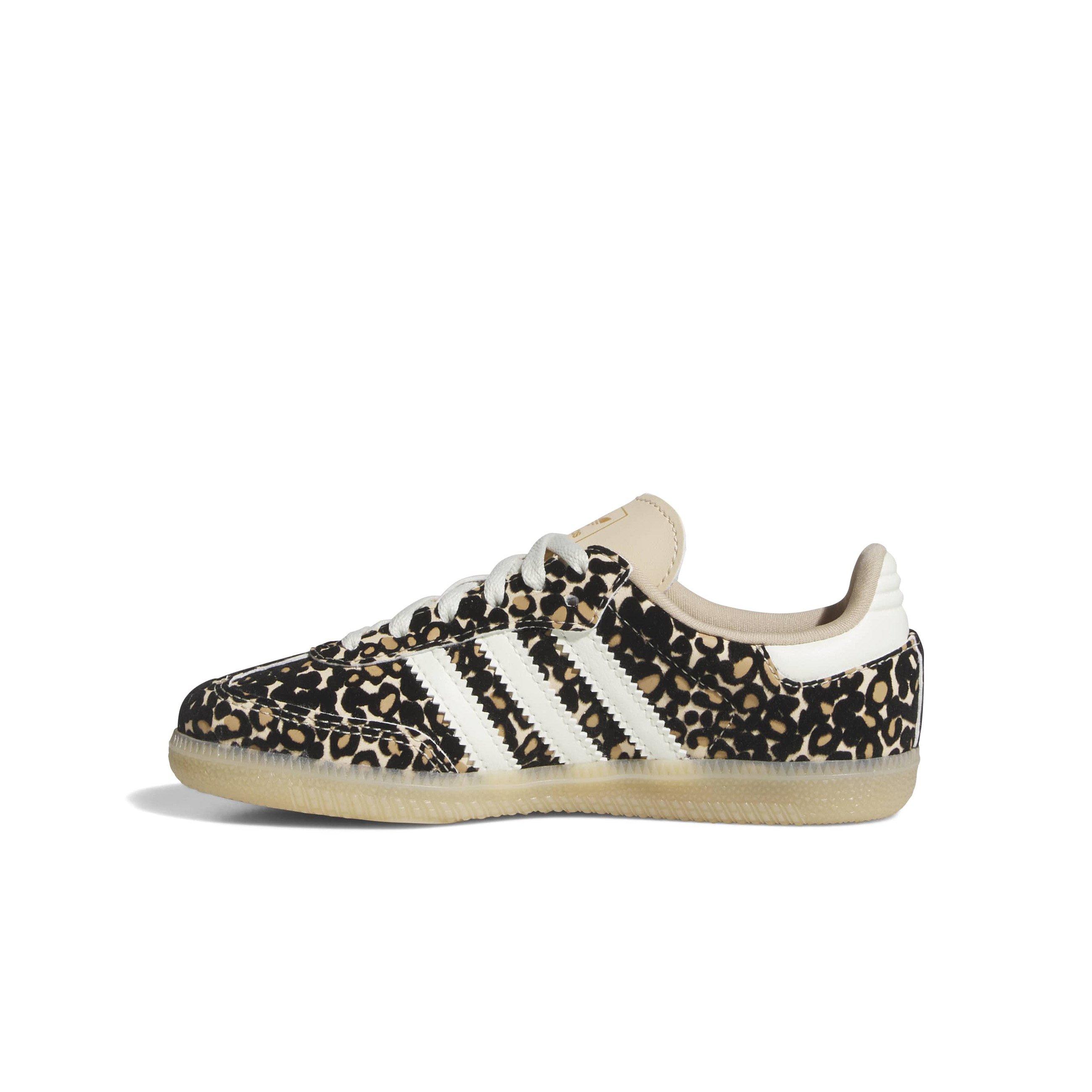 adidas Originals Samba OG "Cheetah Print" Preschool Girls' Shoe - BROWN/BLACK Thumbnail View 2