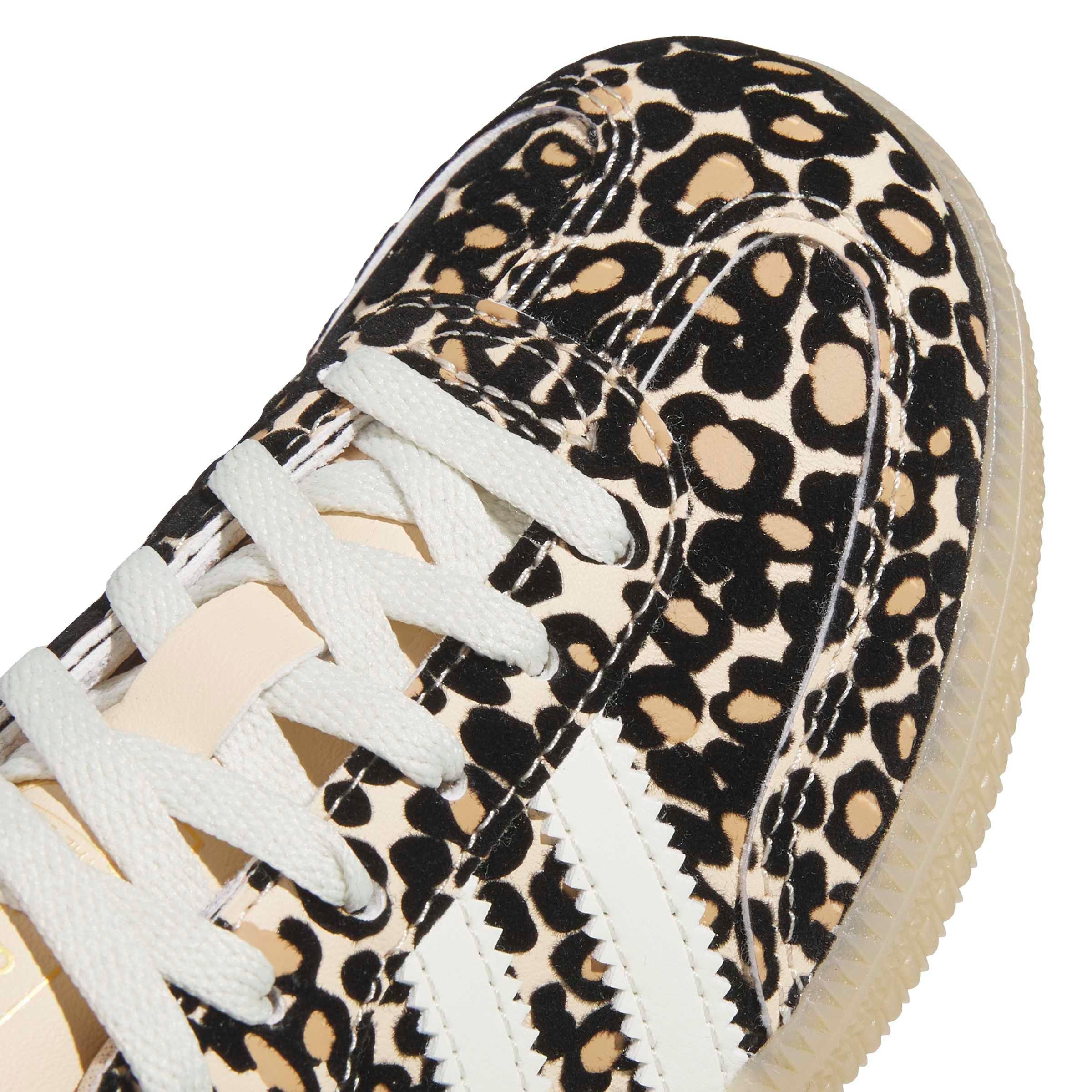 adidas Originals Samba OG "Cheetah Print" Preschool Girls' Shoe - BROWN/BLACK Thumbnail View 7