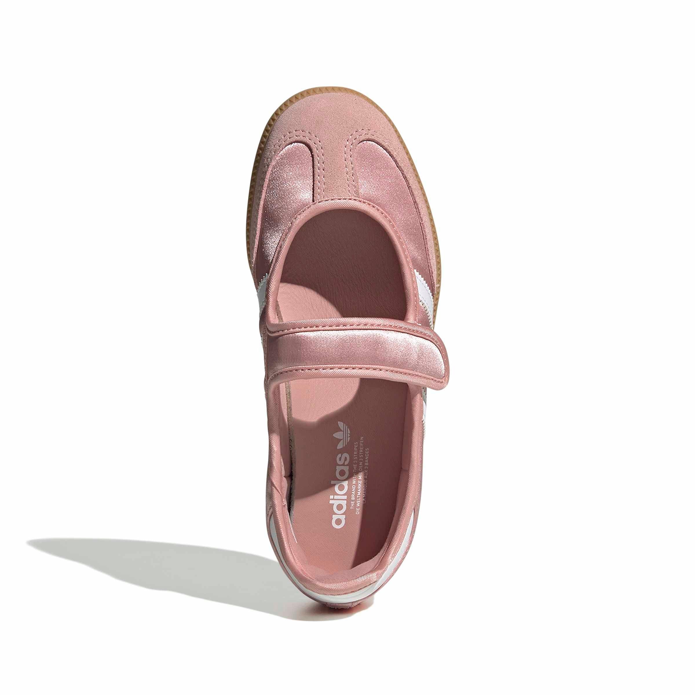 adidas Originals Samba Jane "Wonder Mauve/White/Gum" Grade School Girls' Shoe - PINK Thumbnail View 3