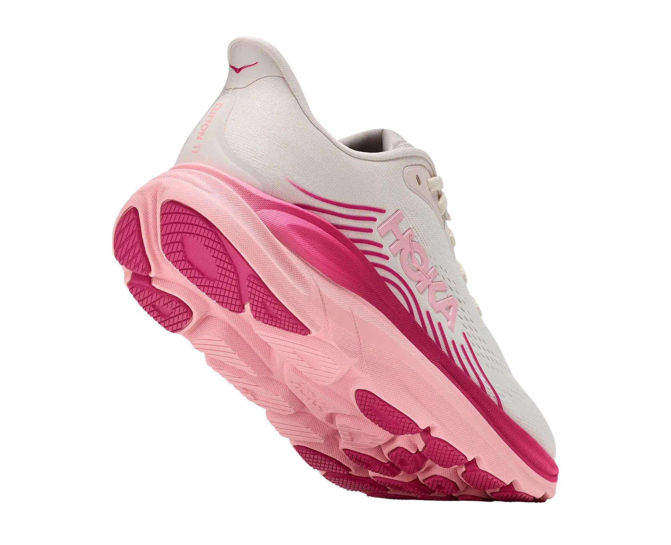 Hoka Clifton 11 "Rose Cream/Dewy Pink" Women's Running Shoe - ROSE Thumbnail View 4