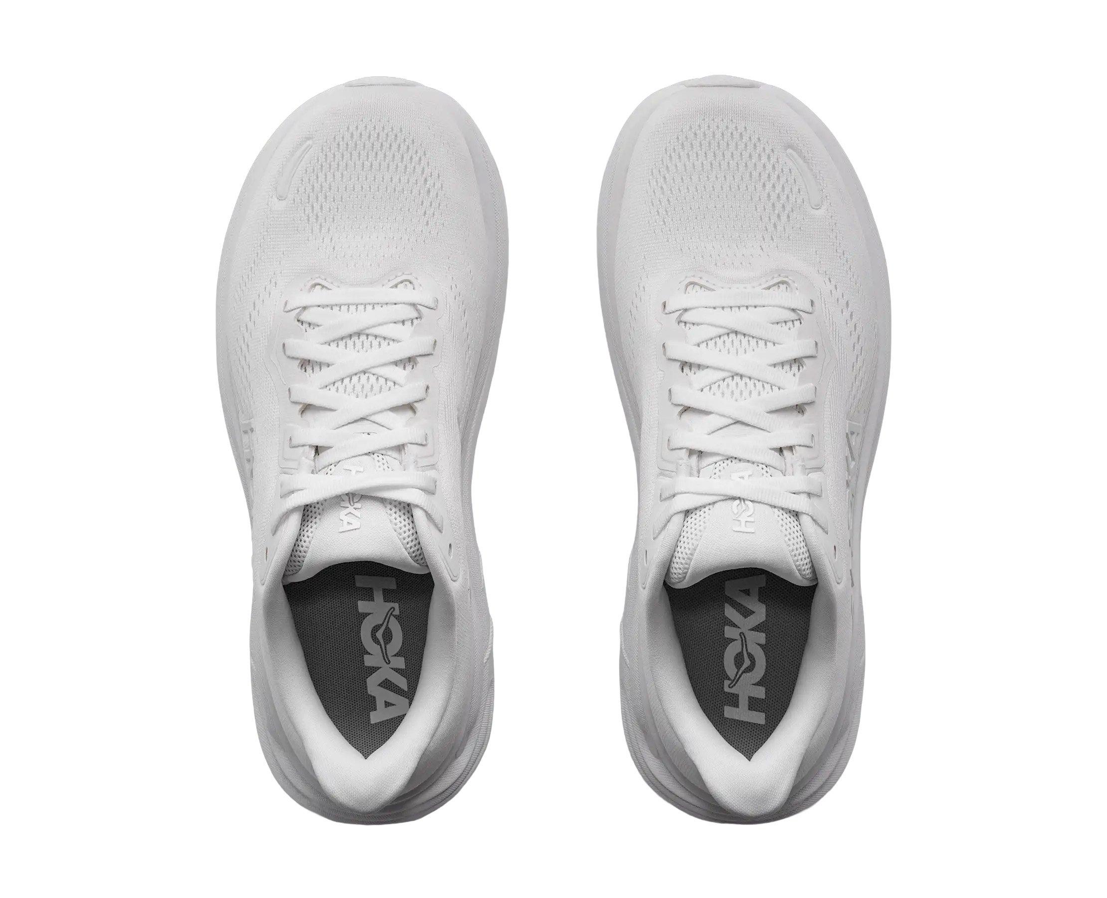 Hoka Clifton 11 "White/White" Women's Running Shoe - WHITE Thumbnail View 2