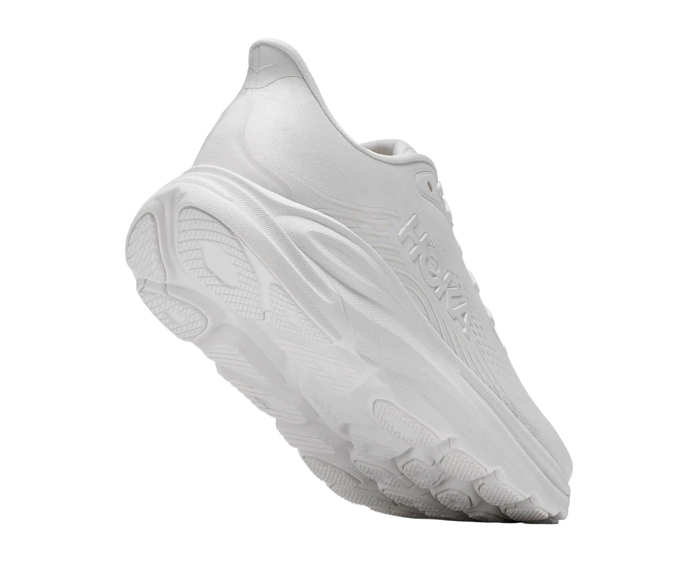 Hoka Clifton 11 "White/White" Women's Running Shoe - WHITE Thumbnail View 4