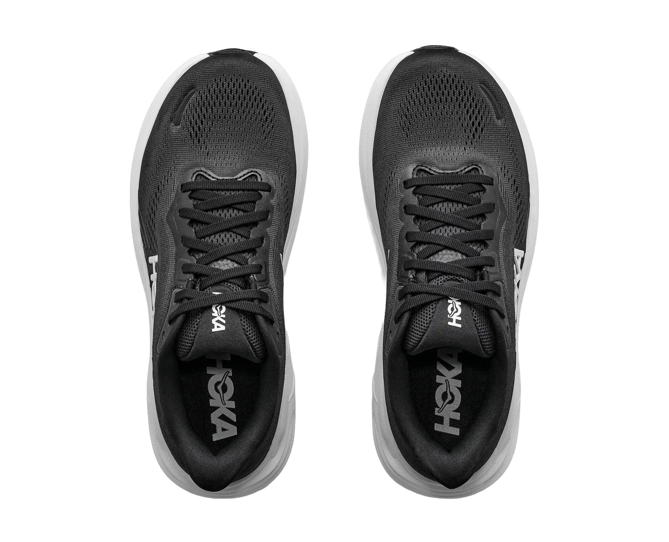 Hoka Clifton 11 "Black/White" Women's Running Shoe - BLACK/WHITE Thumbnail View 2