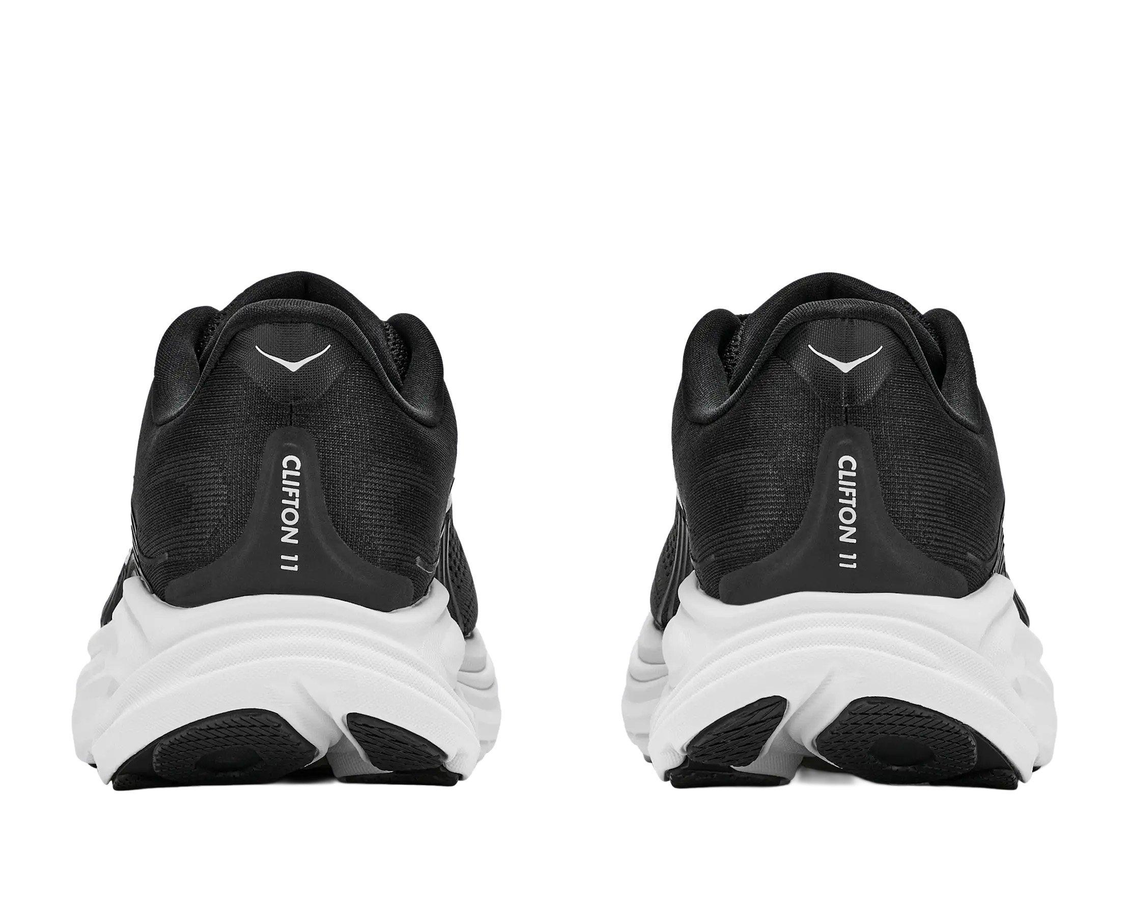 Hoka Clifton 11 "Black/White" Women's Running Shoe - BLACK/WHITE Thumbnail View 5