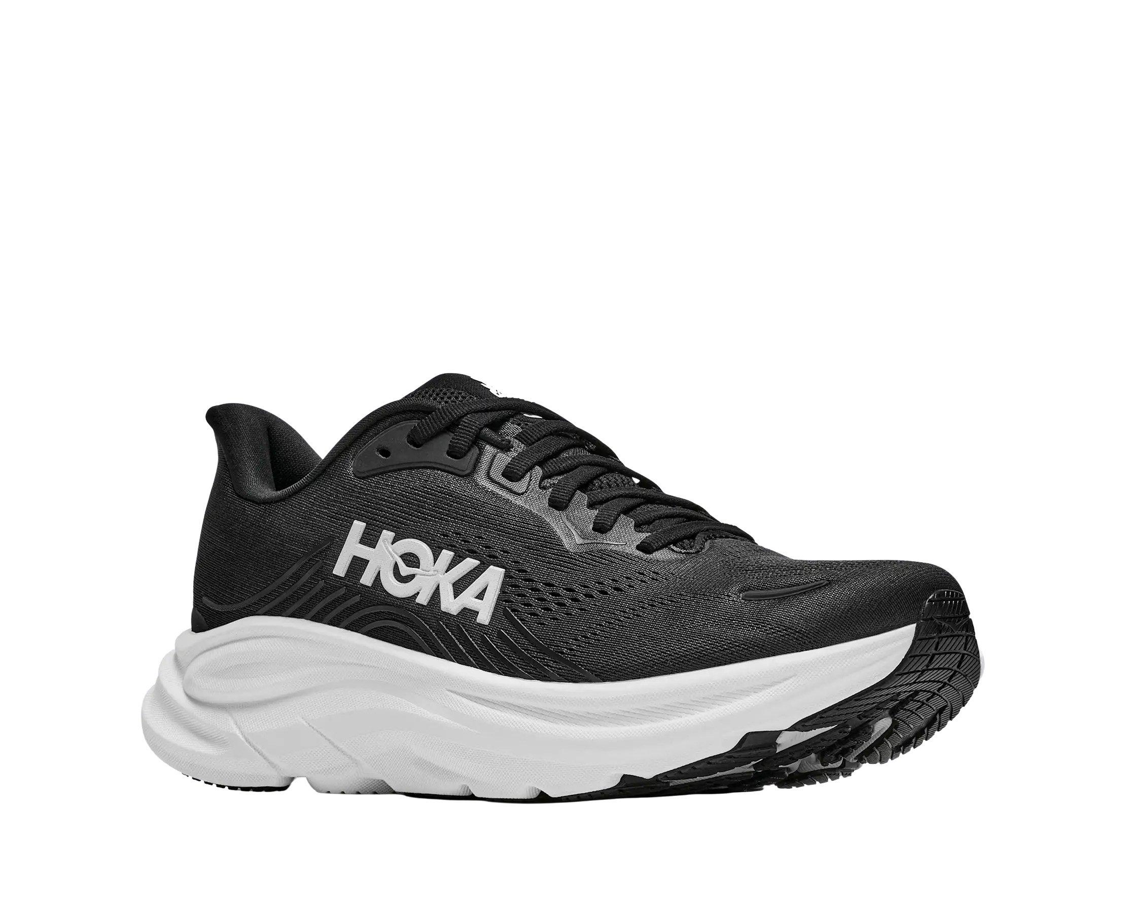 Hoka Clifton 11 "Black/White" Women's Running Shoe - BLACK/WHITE Thumbnail View 6