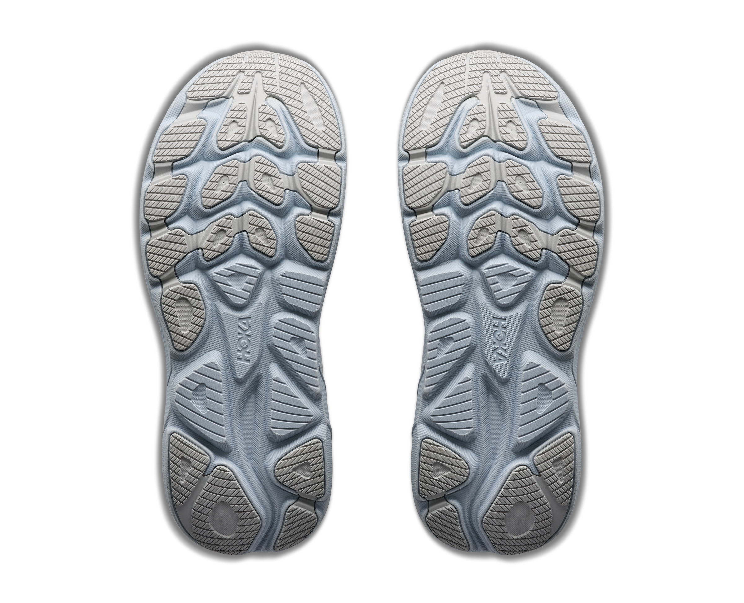 Hoka Clifton 11 "Grey/Blue" Women's Running Shoe - WHITE/WHITE/BLACK