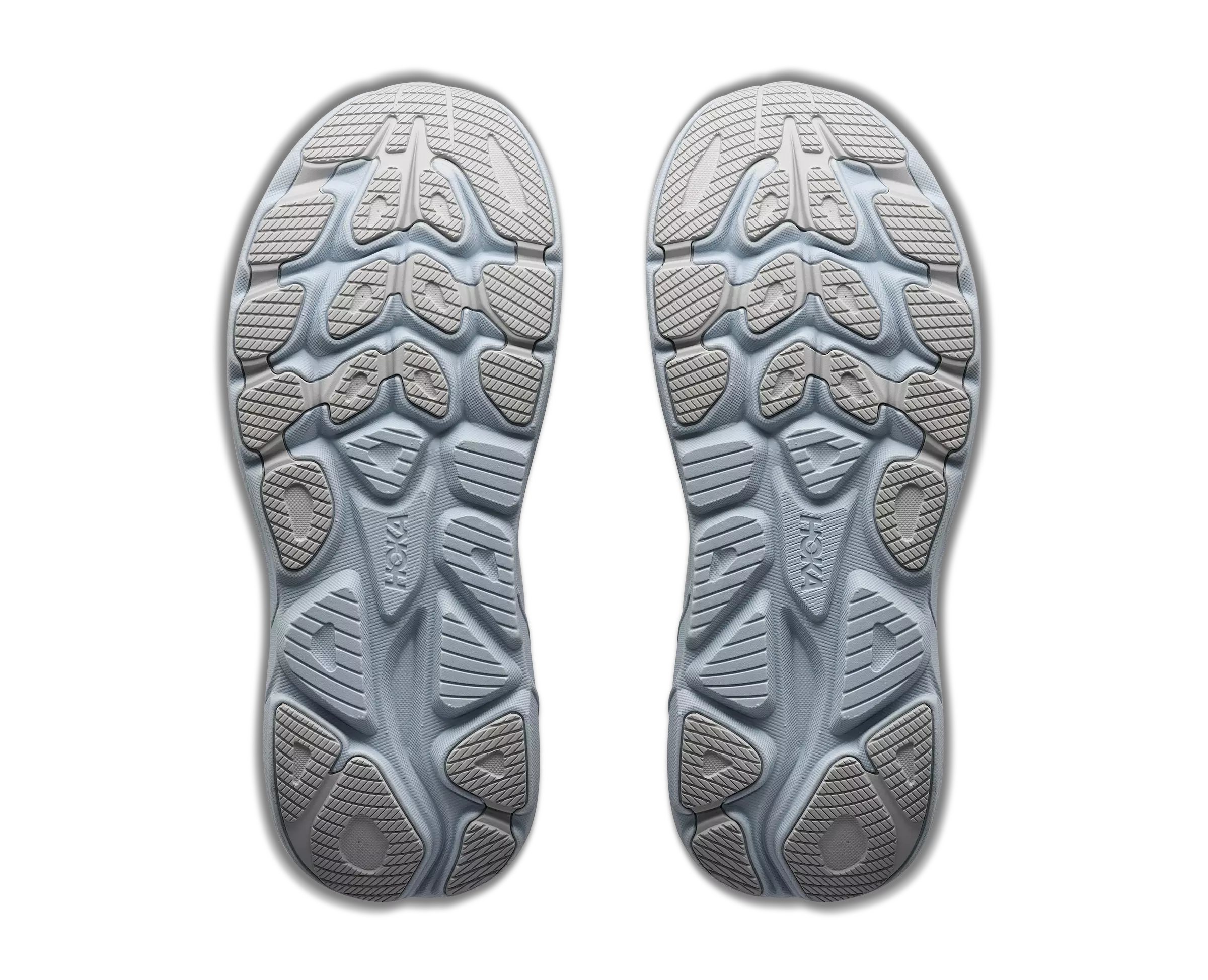 Hoka Clifton 11 "Grey/Blue" Women's Running Shoe - WHITE/WHITE/BLACK