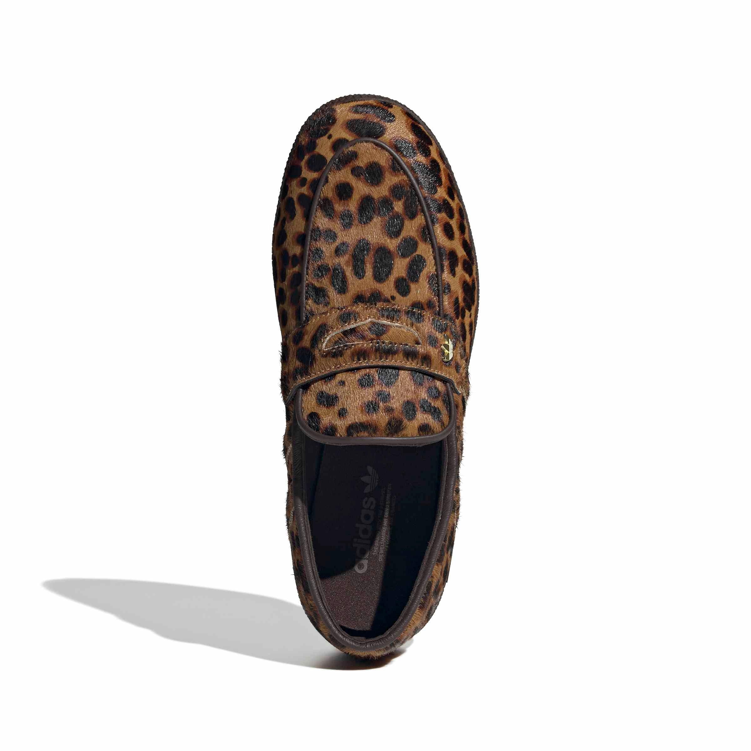 adidas Originals Handball Spezial "Leopard Print" Women's Loafer - BROWN/BLACK Thumbnail View 3
