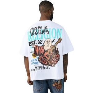 True Religion Men's Concert Buddha Heavyweight Oversized Tee