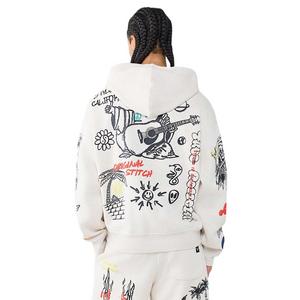 True Religion Men's Sketched Logo Boxy Hoodie