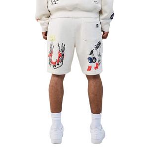 True Religion Men's Sketched Logo Fleece Shorts