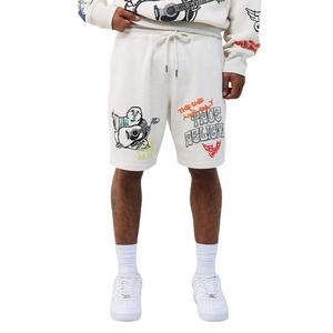 True Religion Men's Sketched Logo Fleece Shorts