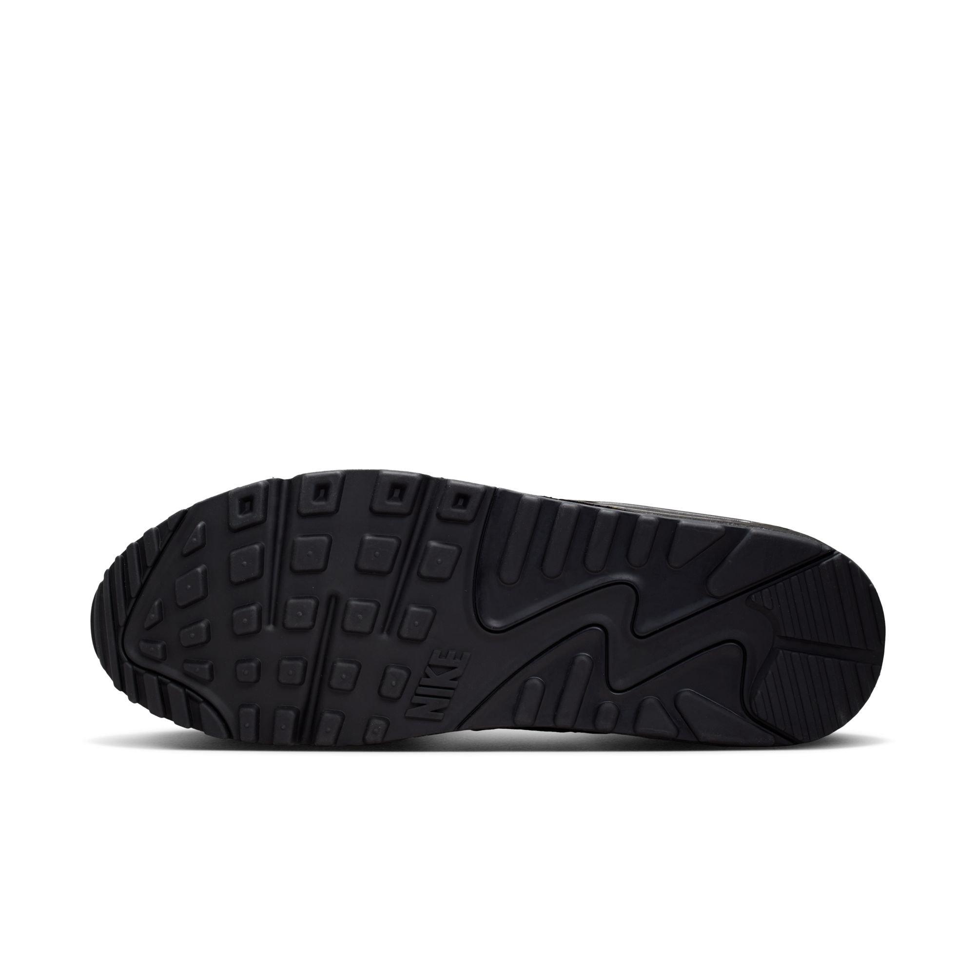 Nike Air Max 90 Premium "Chrome/Black/Gamma Blue" Men's Shoe - SILVER/BLUE Thumbnail View 8