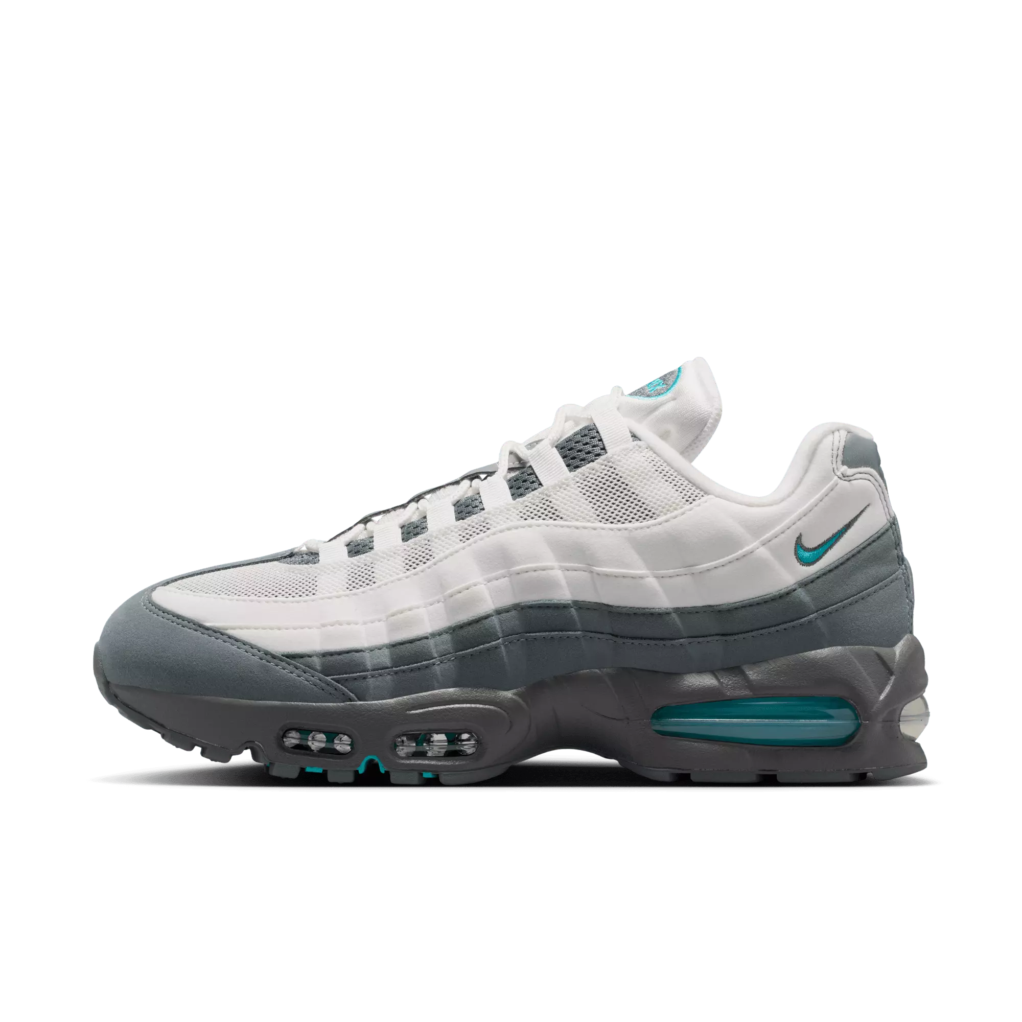 Nike Air Max 95 Big Bubble OG "Summit White/Dusty Cactus/Smoke Grey" Men's Shoe - WHITE/BLUE
