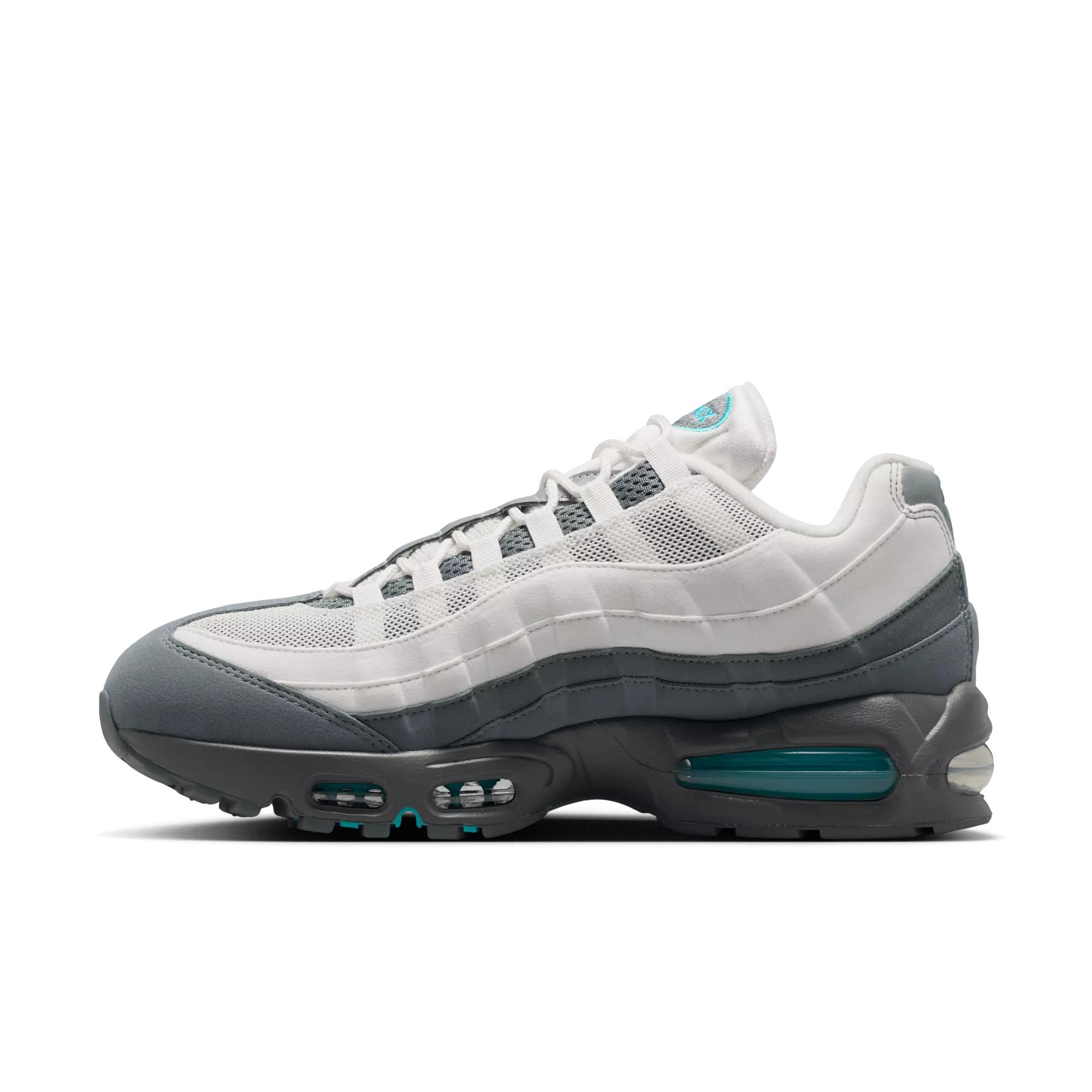 Nike Air Max 95 Big Bubble OG "Summit White/Dusty Cactus/Smoke Grey" Men's Shoe - WHITE/BLUE