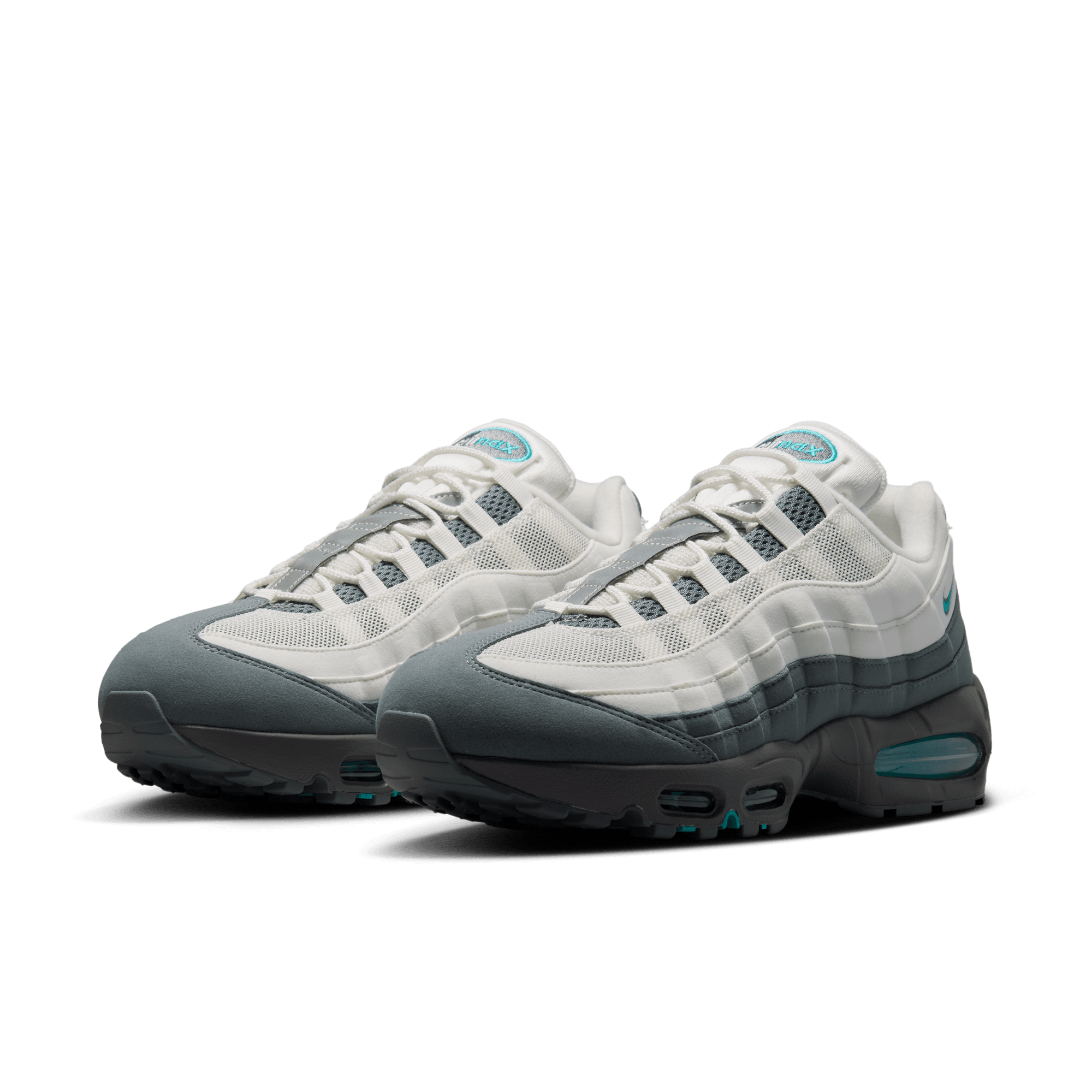 Nike Air Max 95 Big Bubble OG "Summit White/Dusty Cactus/Smoke Grey" Men's Shoe - WHITE/BLUE Thumbnail View 5