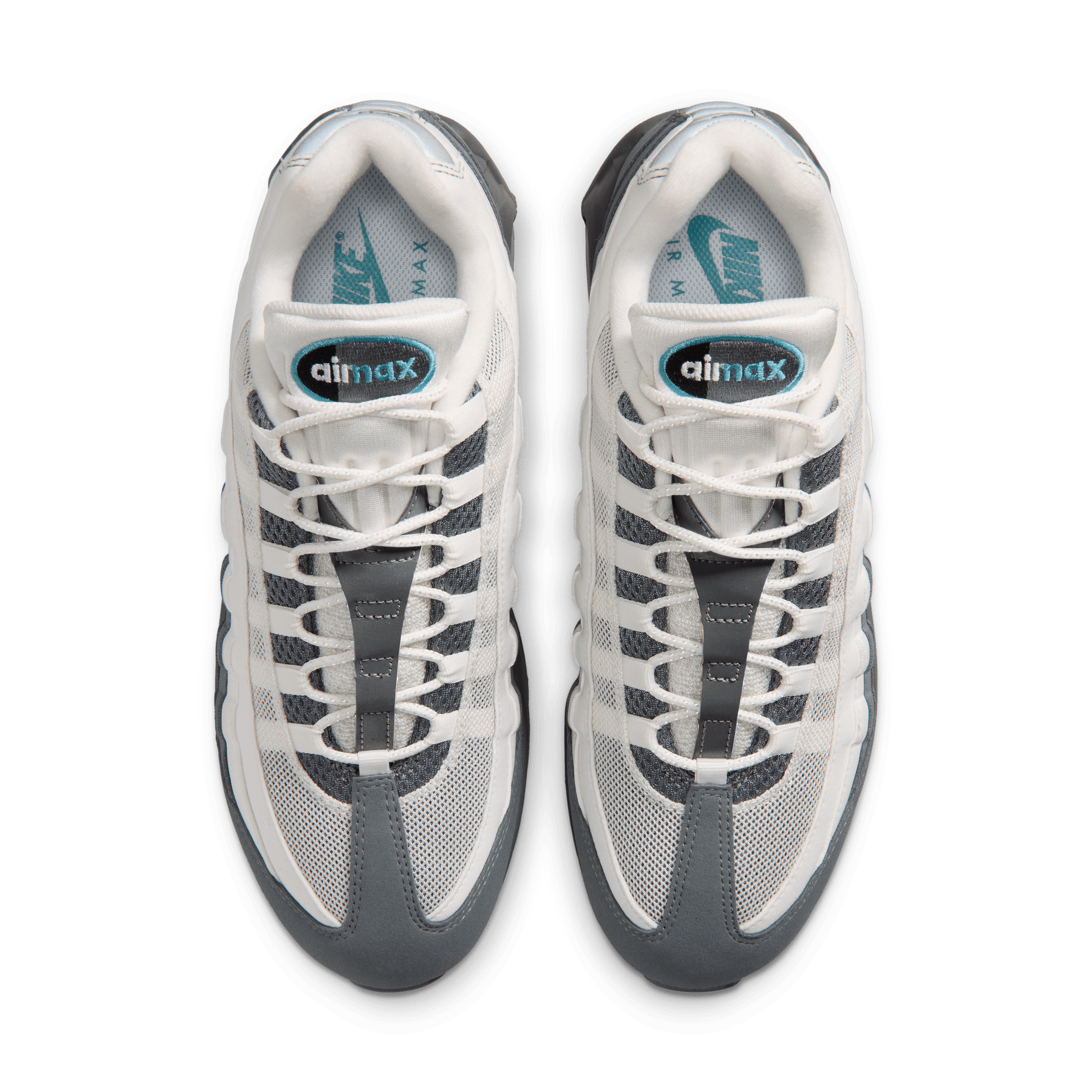 Nike Air Max 95 Big Bubble OG "Summit White/Dusty Cactus/Smoke Grey" Men's Shoe - WHITE/BLUE Thumbnail View 6