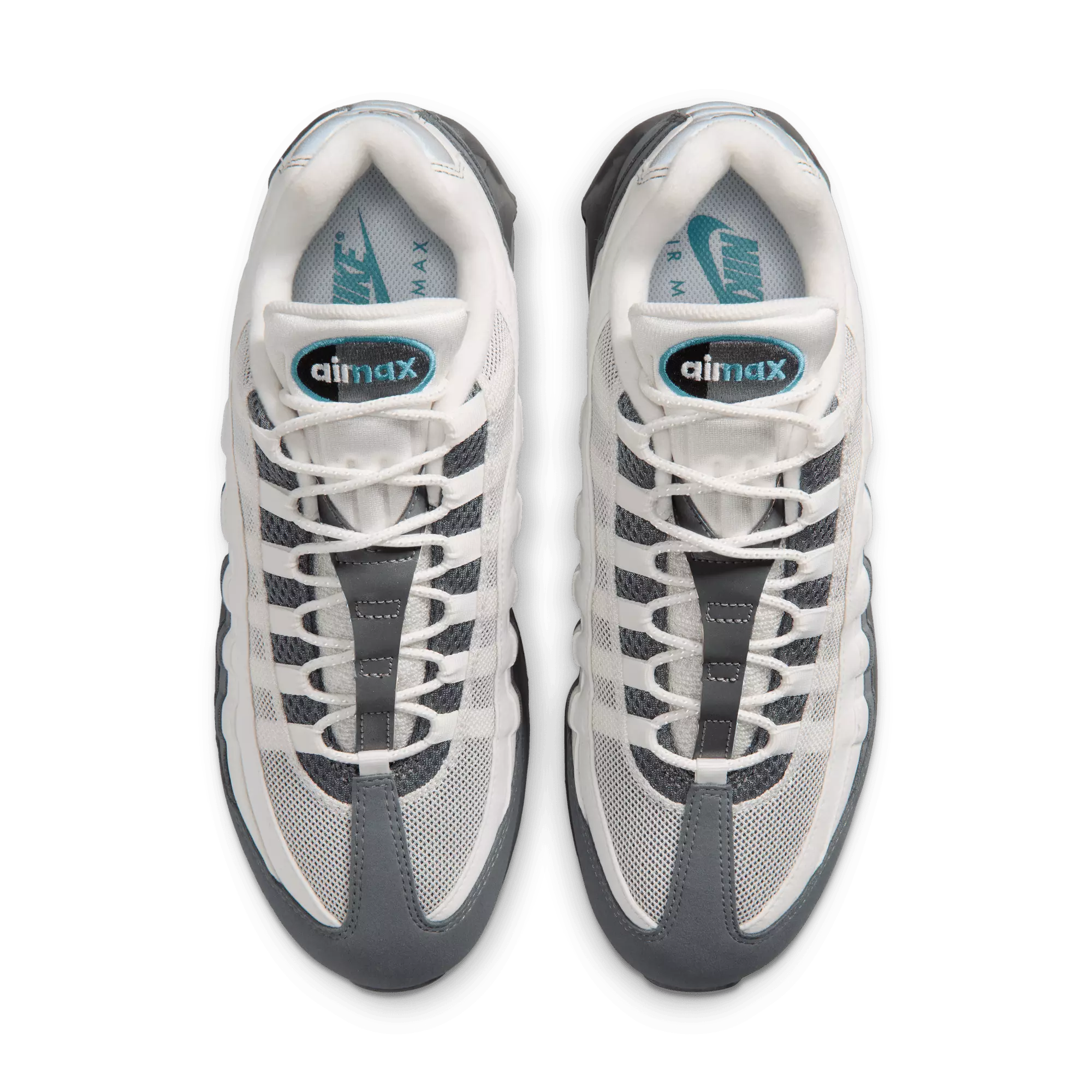 Nike Air Max 95 Big Bubble OG "Summit White/Dusty Cactus/Smoke Grey" Men's Shoe - WHITE/BLUE