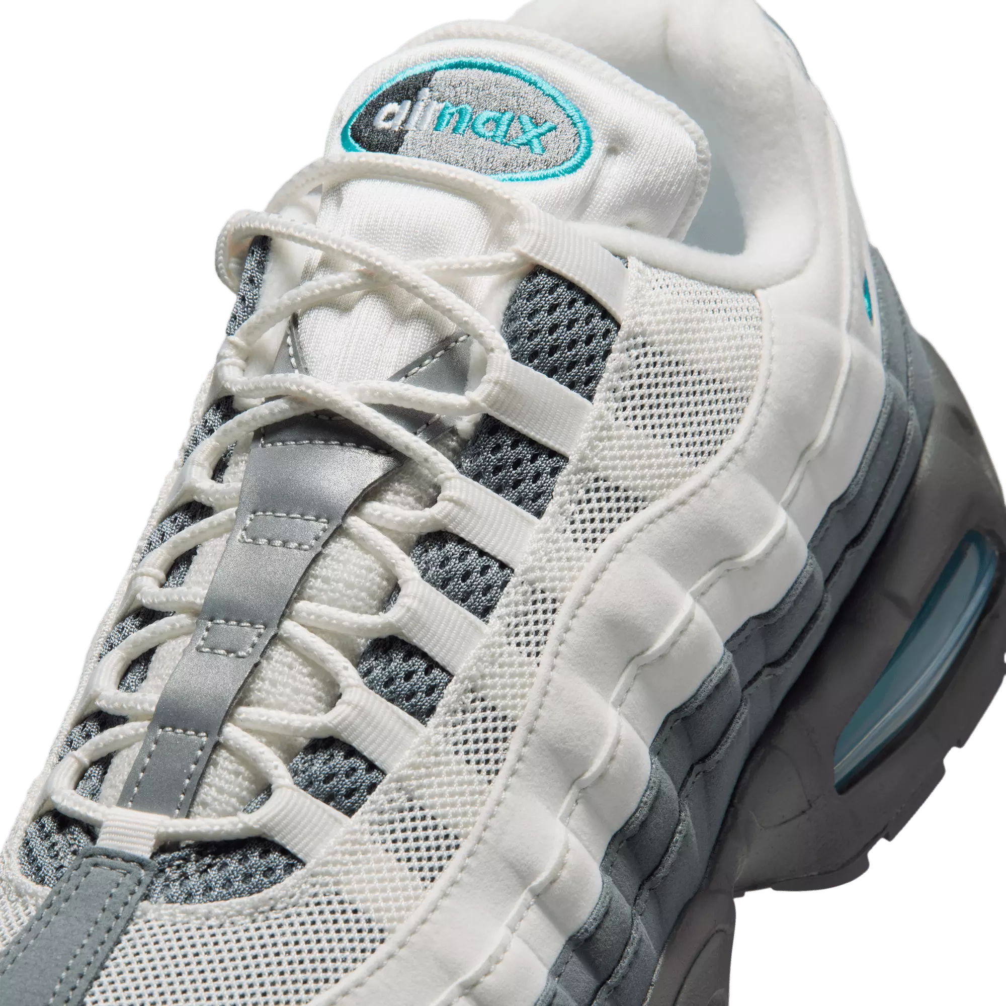 Nike Air Max 95 Big Bubble OG "Summit White/Dusty Cactus/Smoke Grey" Men's Shoe - WHITE/BLUE