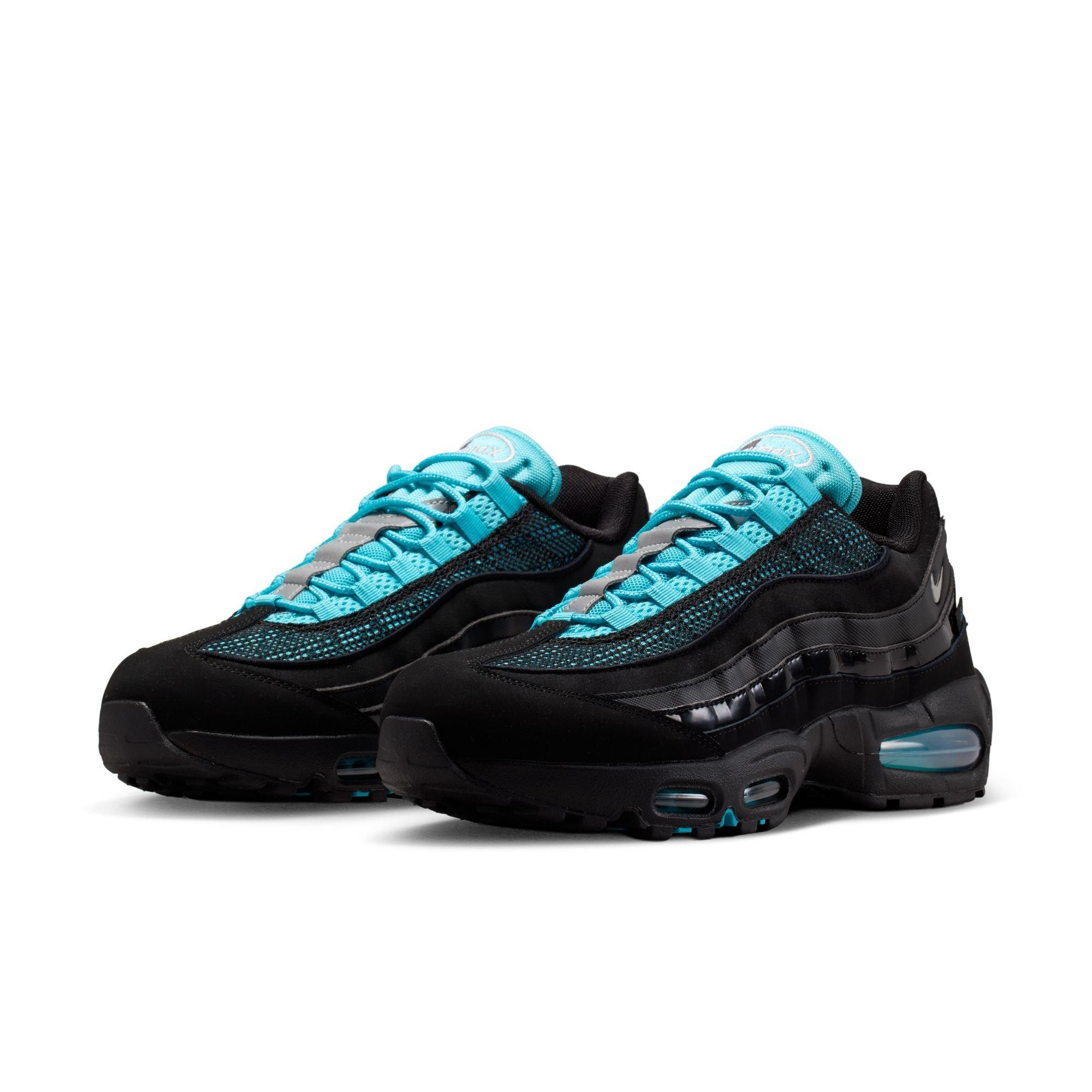 Nike Air Max 95 "Black/Chrome/Gamma Blue/Metallic Silver" Men's Shoe - BLACK/BLUE Thumbnail View 5