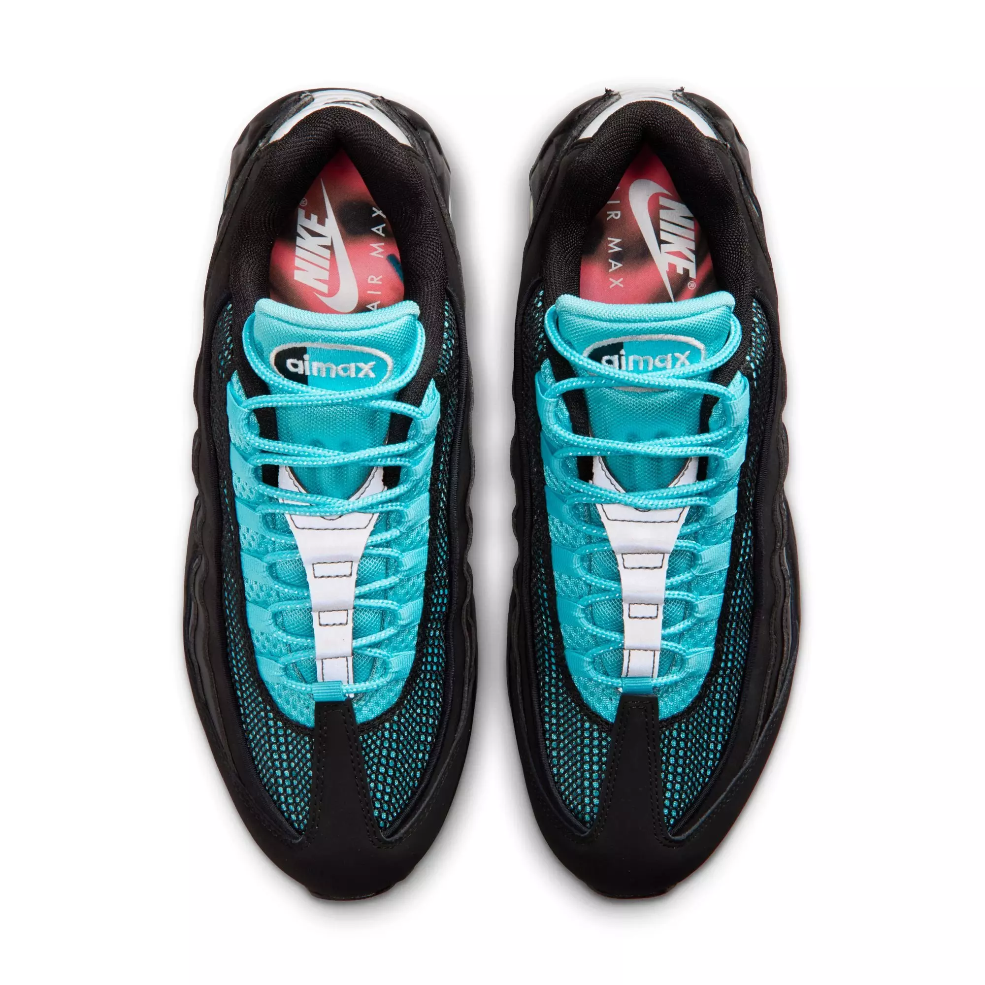 Nike Air Max 95 "Black/Chrome/Gamma Blue/Metallic Silver" Men's Shoe - BLACK/BLUE