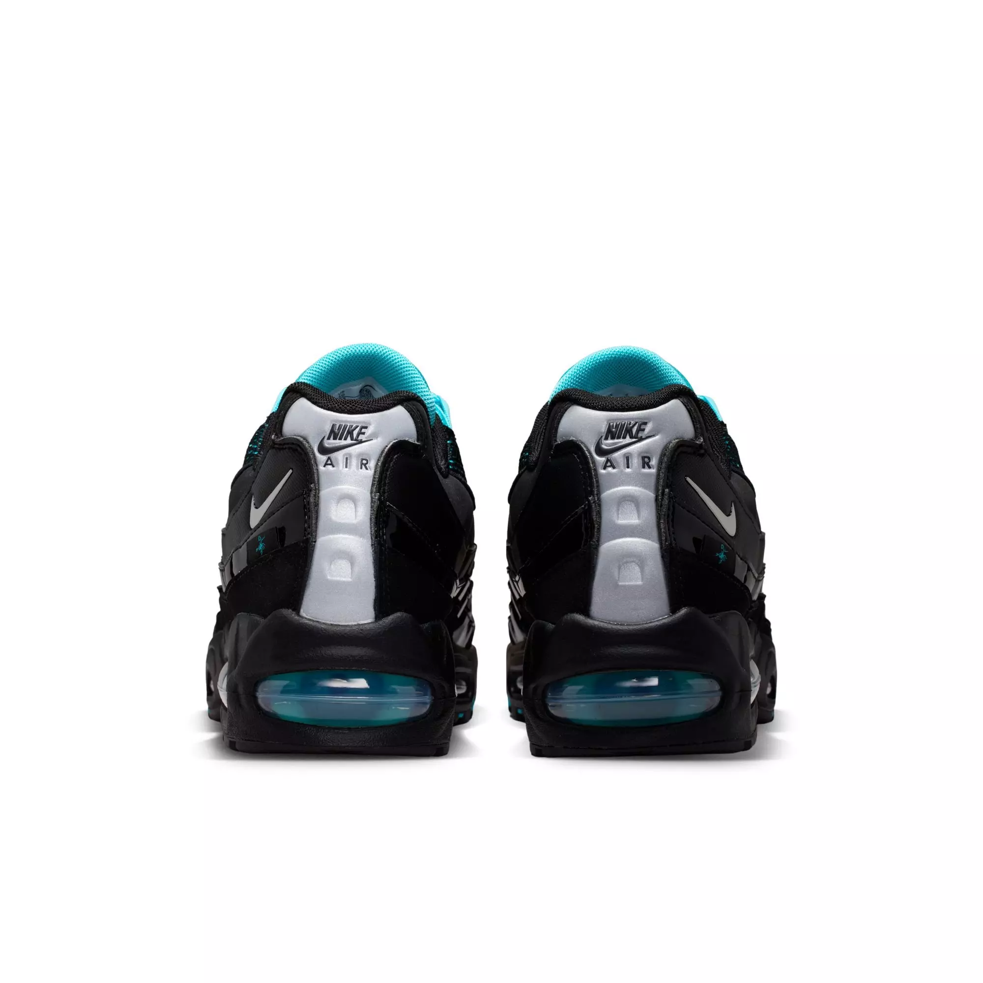 Nike Air Max 95 "Black/Chrome/Gamma Blue/Metallic Silver" Men's Shoe - BLACK/BLUE