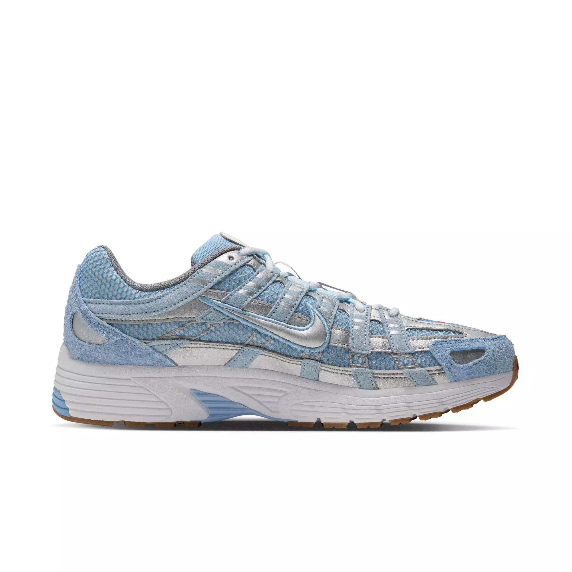 Nike P-6000 "Soft Blue/Metallic Silver/Summit White" Men's Shoe - WHITE/BLUE/SILVER