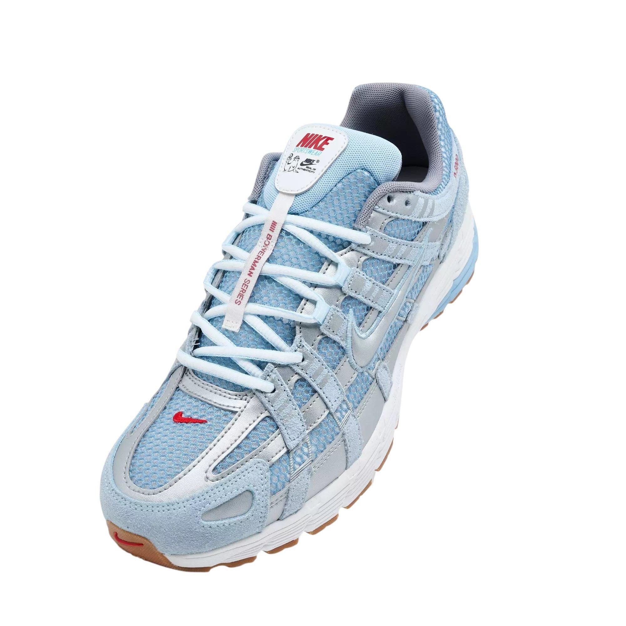 Nike P-6000 "Soft Blue/Metallic Silver/Summit White" Men's Shoe - WHITE/BLUE/SILVER