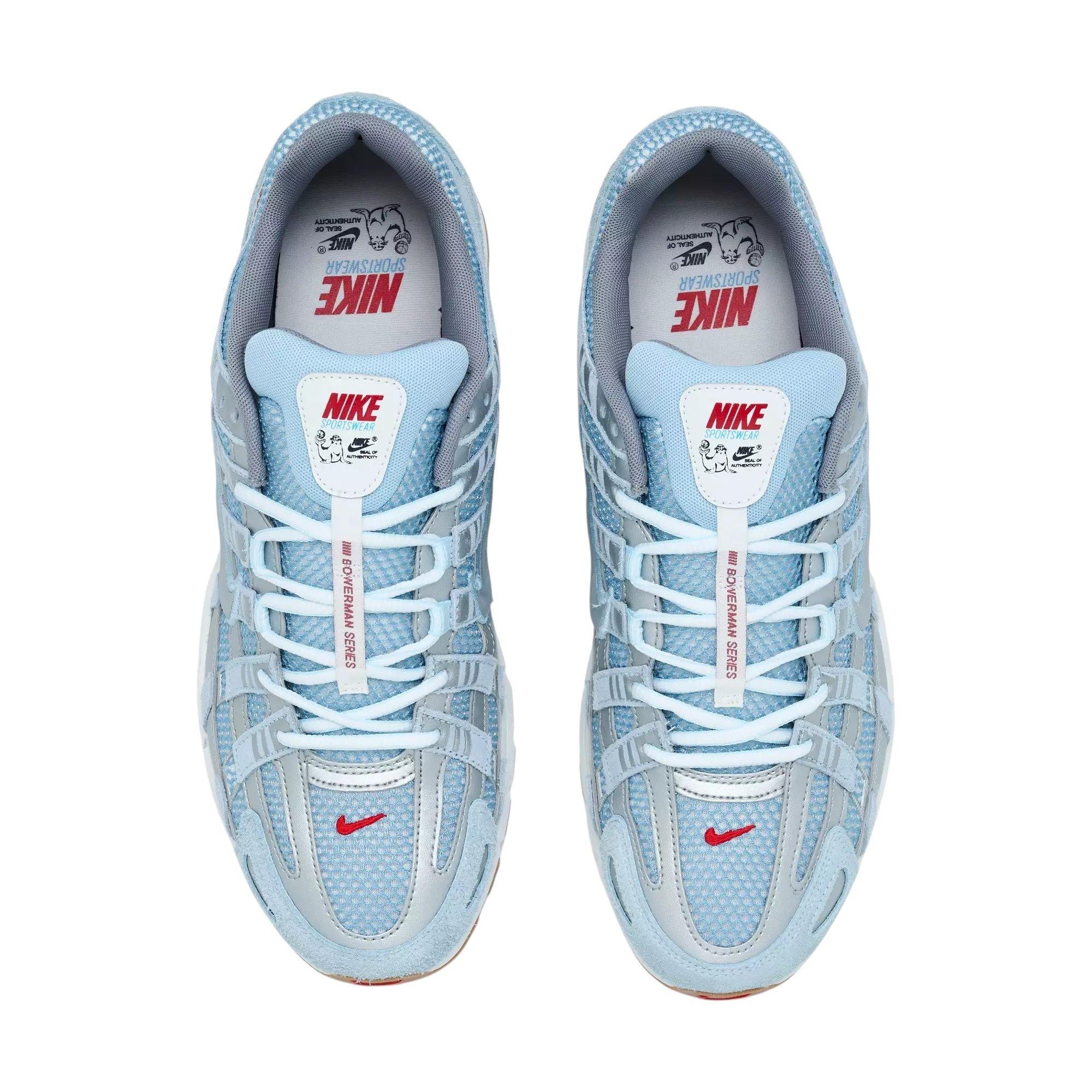Nike P-6000 "Soft Blue/Metallic Silver/Summit White" Men's Shoe - WHITE/BLUE/SILVER