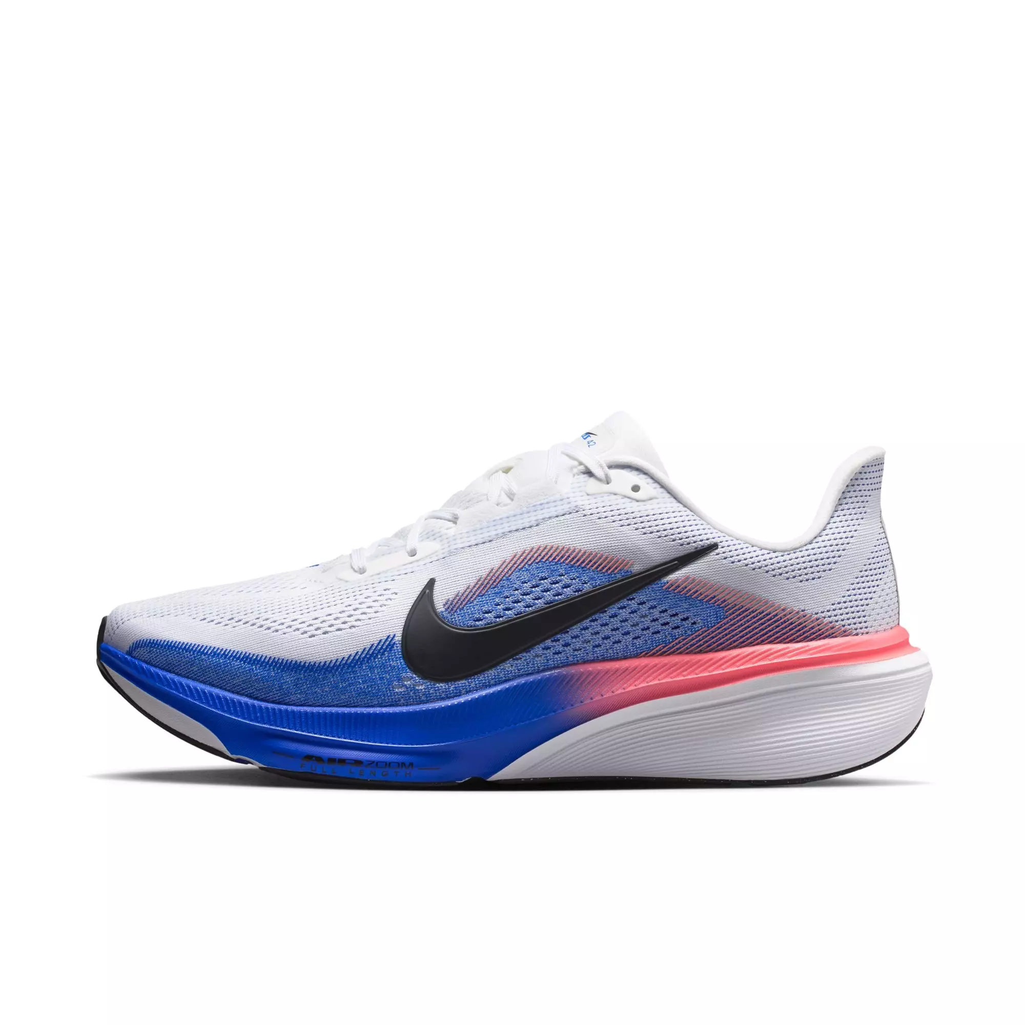 Nike Pegasus 42 "White/Black/Racer Blue/Atomic Pink" Men's Road Running Shoe - WHITE/ORANGE