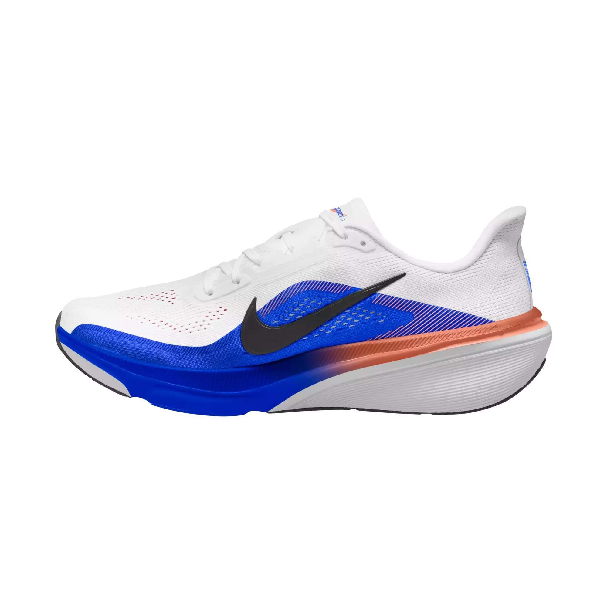 Nike Pegasus 42 "White/Black/Racer Blue/Atomic Pink" Men's Road Running Shoe - WHITE/ORANGE