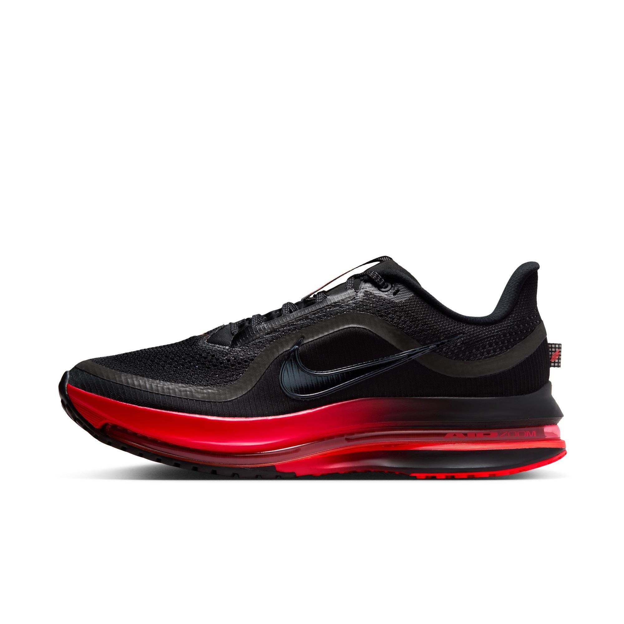 Nike Pegasus Premium "Black/University Red" Men's Road Running Shoe - BLACK/RED Thumbnail View 3