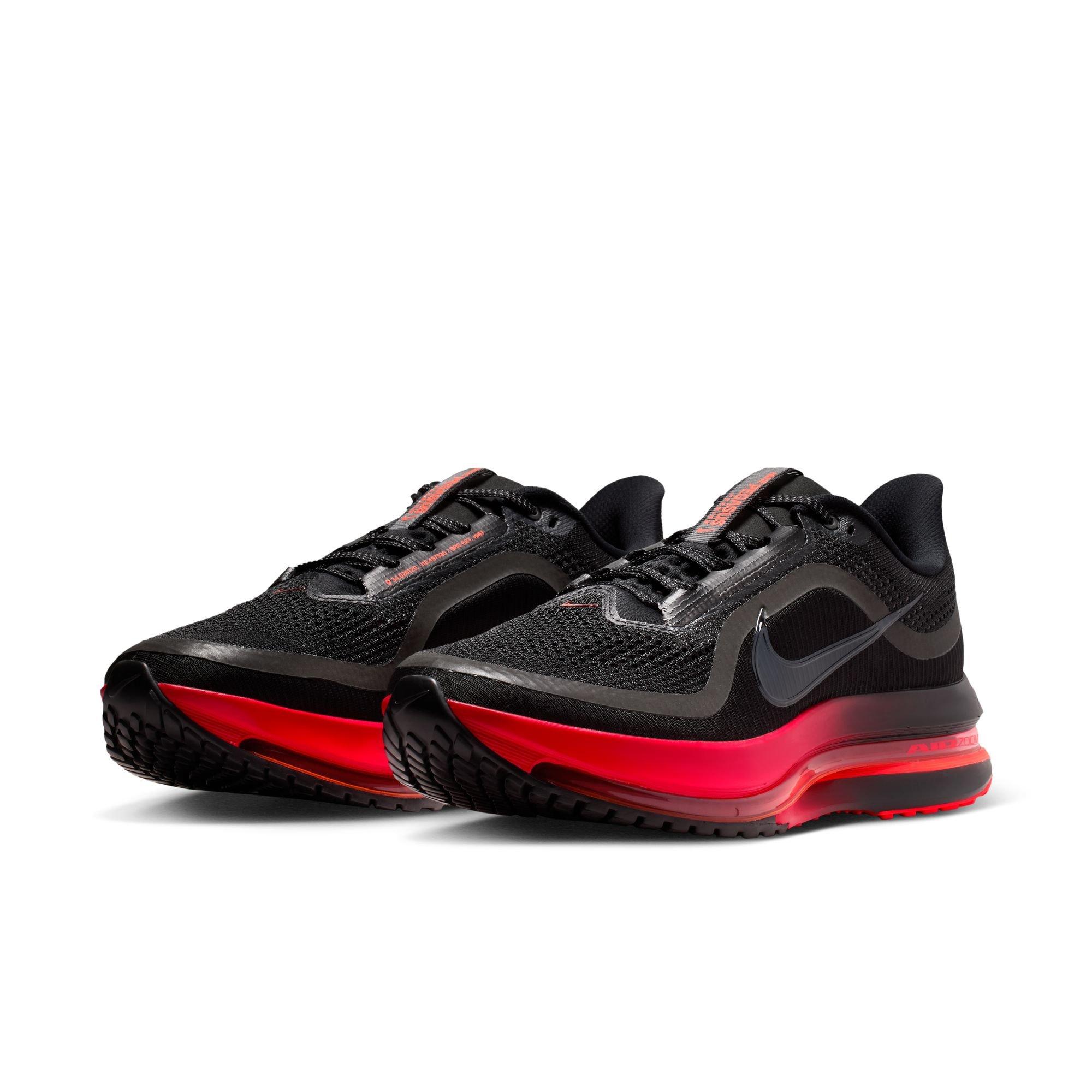 Nike Pegasus Premium "Black/University Red" Men's Road Running Shoe - BLACK/RED Thumbnail View 5