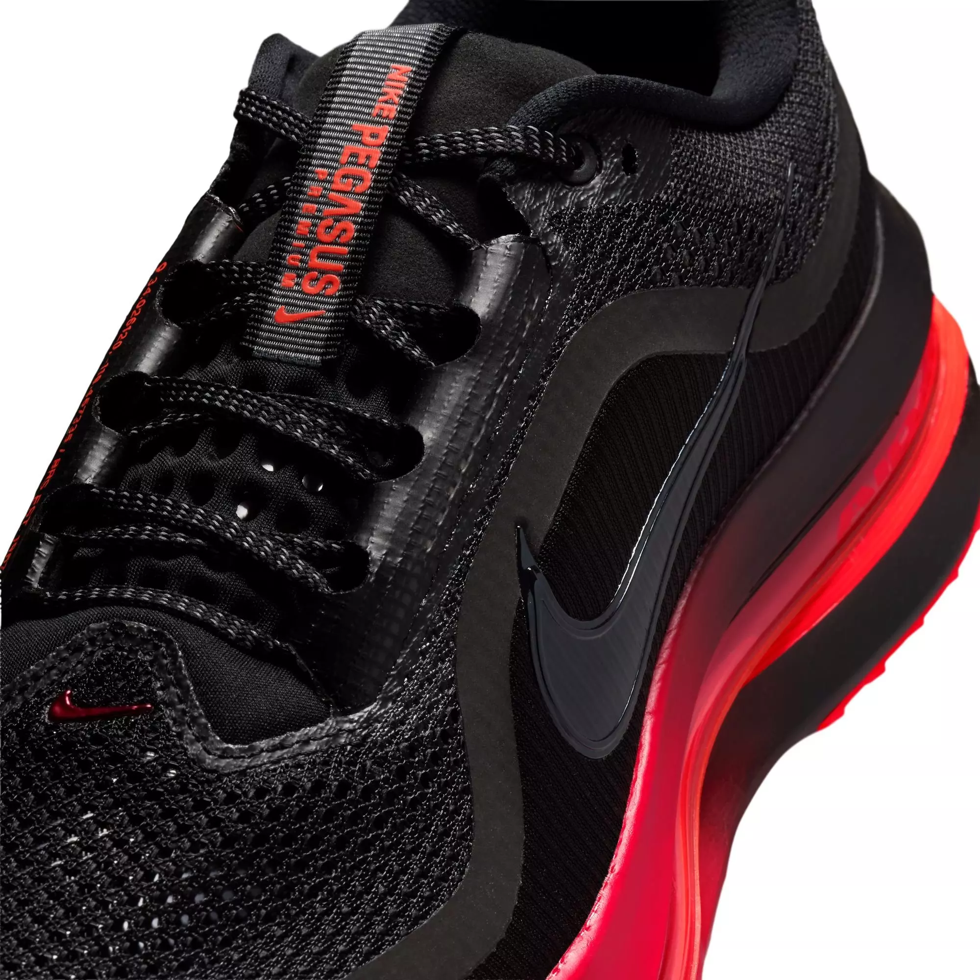Nike Pegasus Premium "Black/University Red" Men's Road Running Shoe - BLACK/RED
