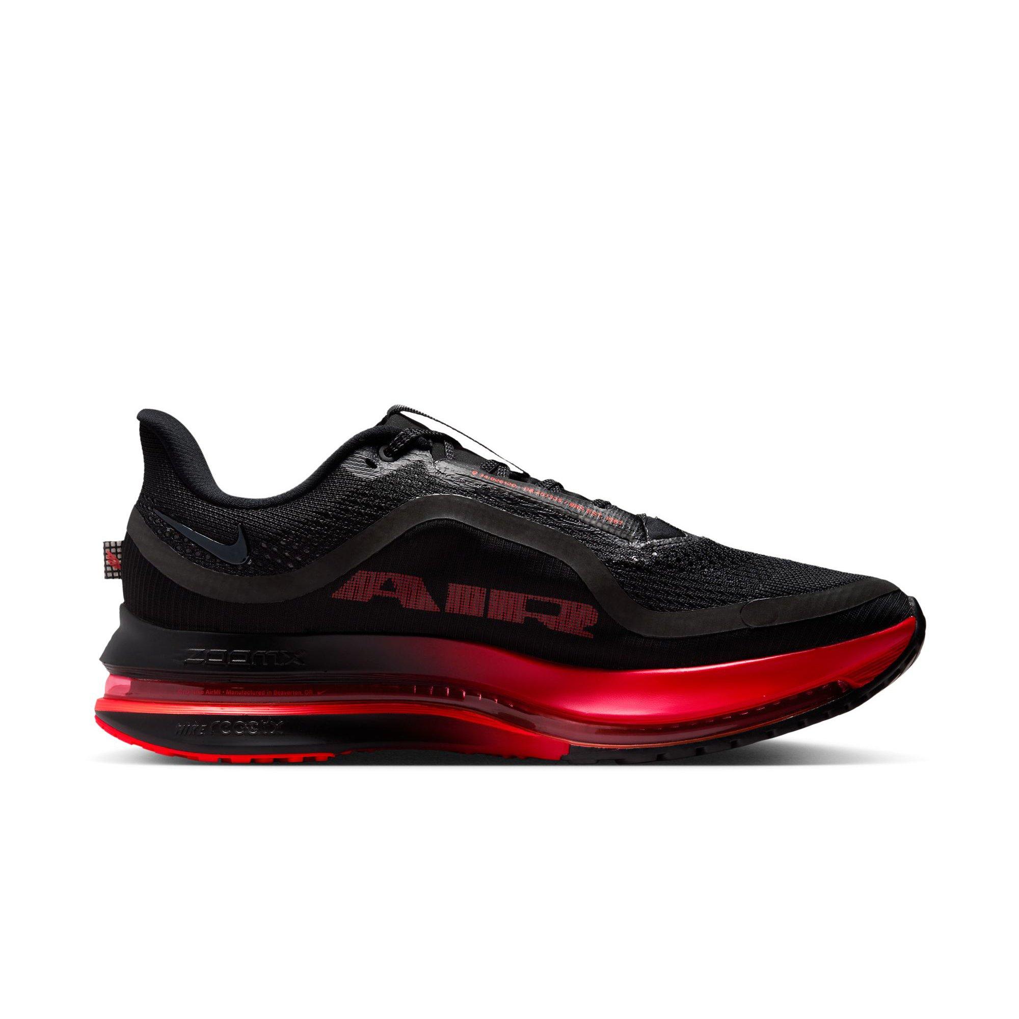 Nike Pegasus Premium "Black/University Red" Men's Road Running Shoe - BLACK/RED Thumbnail View 2
