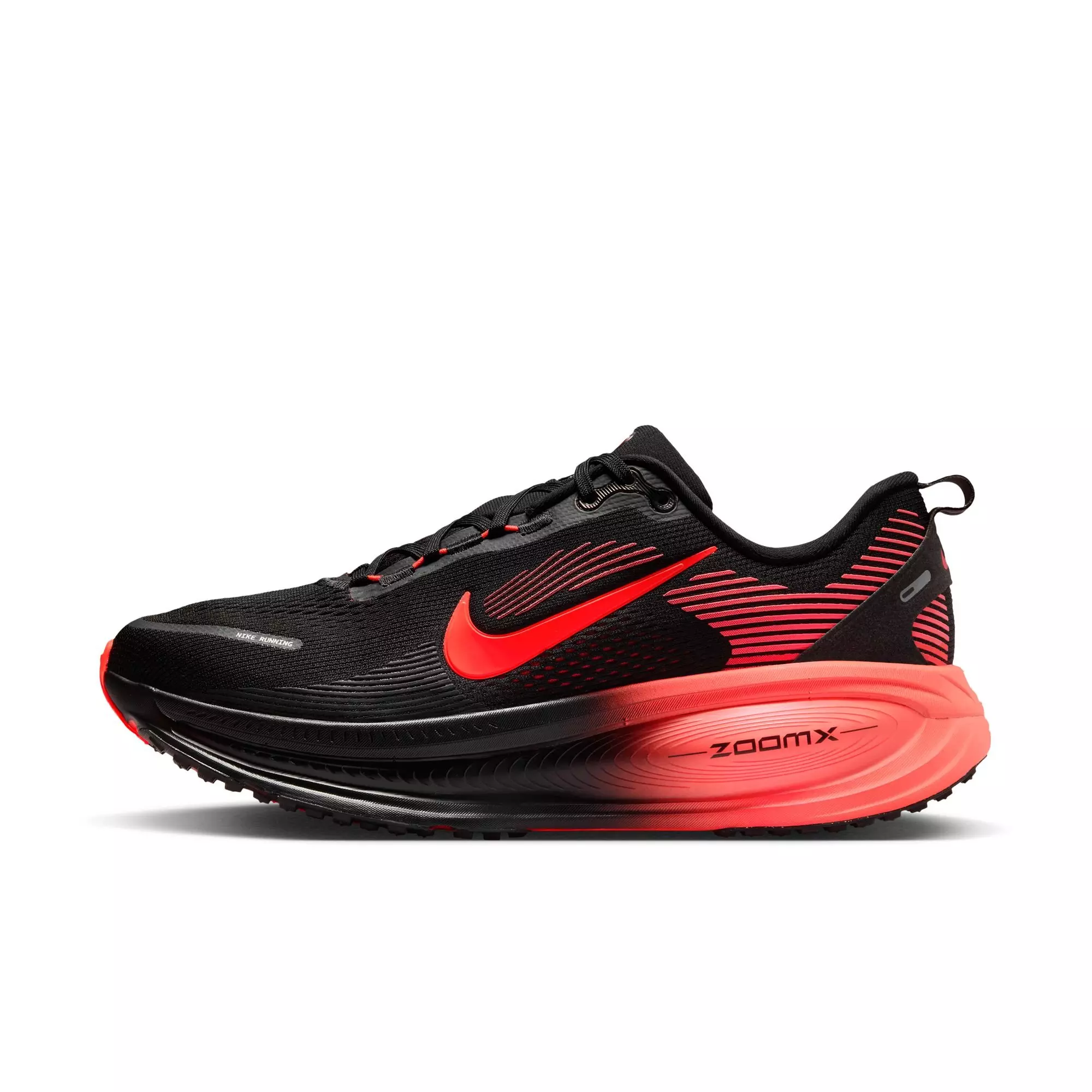 Nike Vomero 18 "Black/Bright Crimson/University Red" Men's Road Running Shoe - BLACK/RED