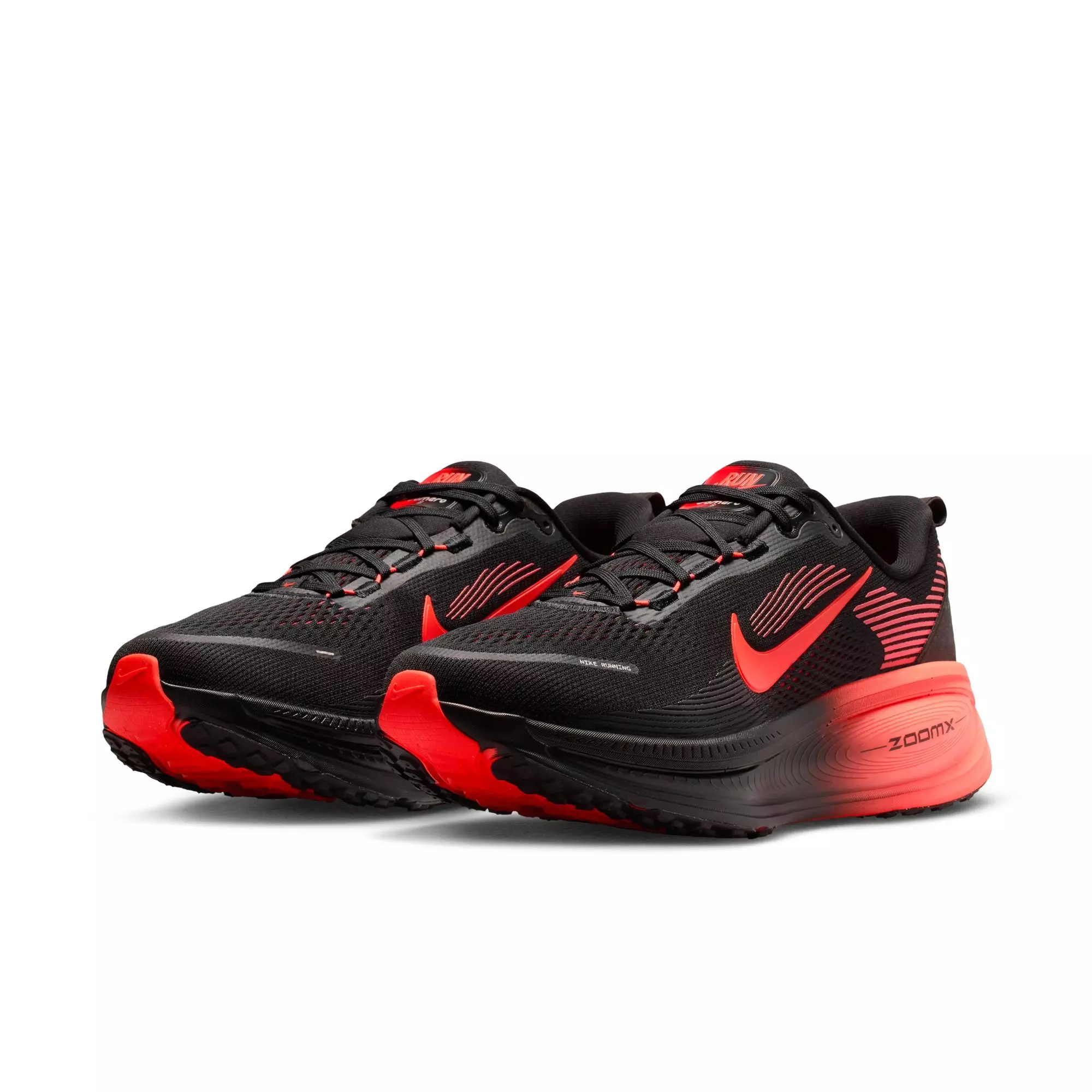 Nike Vomero 18 "Black/Bright Crimson/University Red" Men's Road Running Shoe - BLACK/RED
