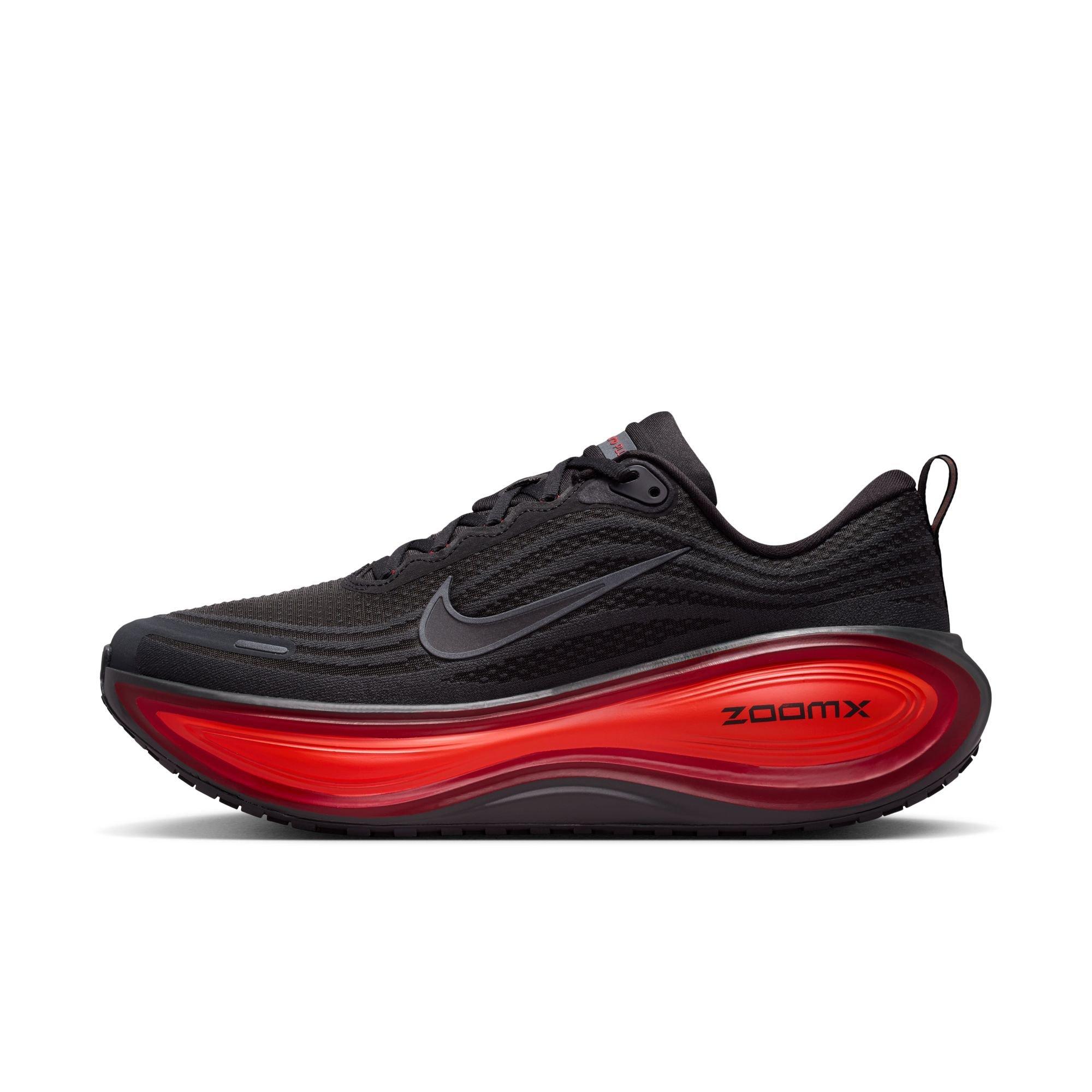Nike Vomero Plus "Anthracite/Black/Bright Crimson" Men's Road Running Shoe - BLACK/RED Thumbnail View 3