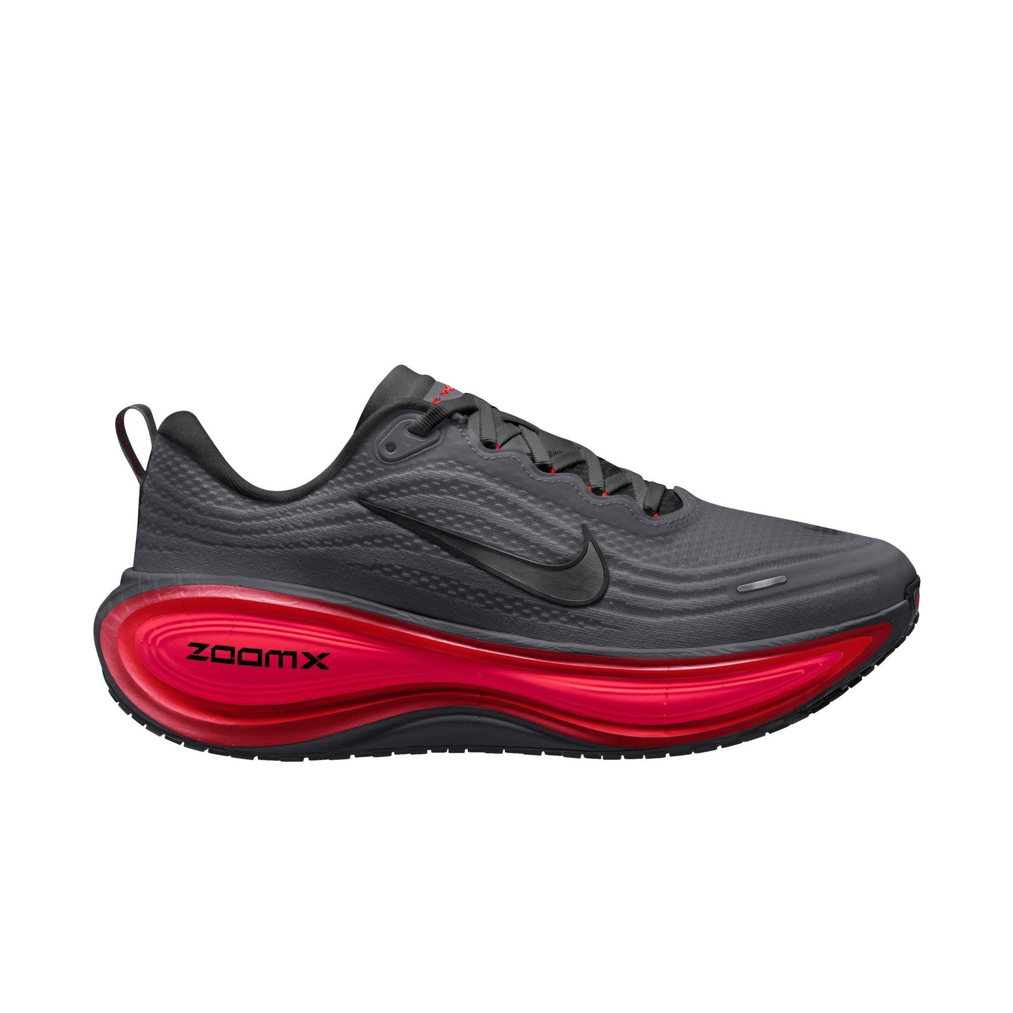 Nike Vomero Plus "Anthracite/Black/Bright Crimson" Men's Road Running Shoe - BLACK/RED Thumbnail View 1