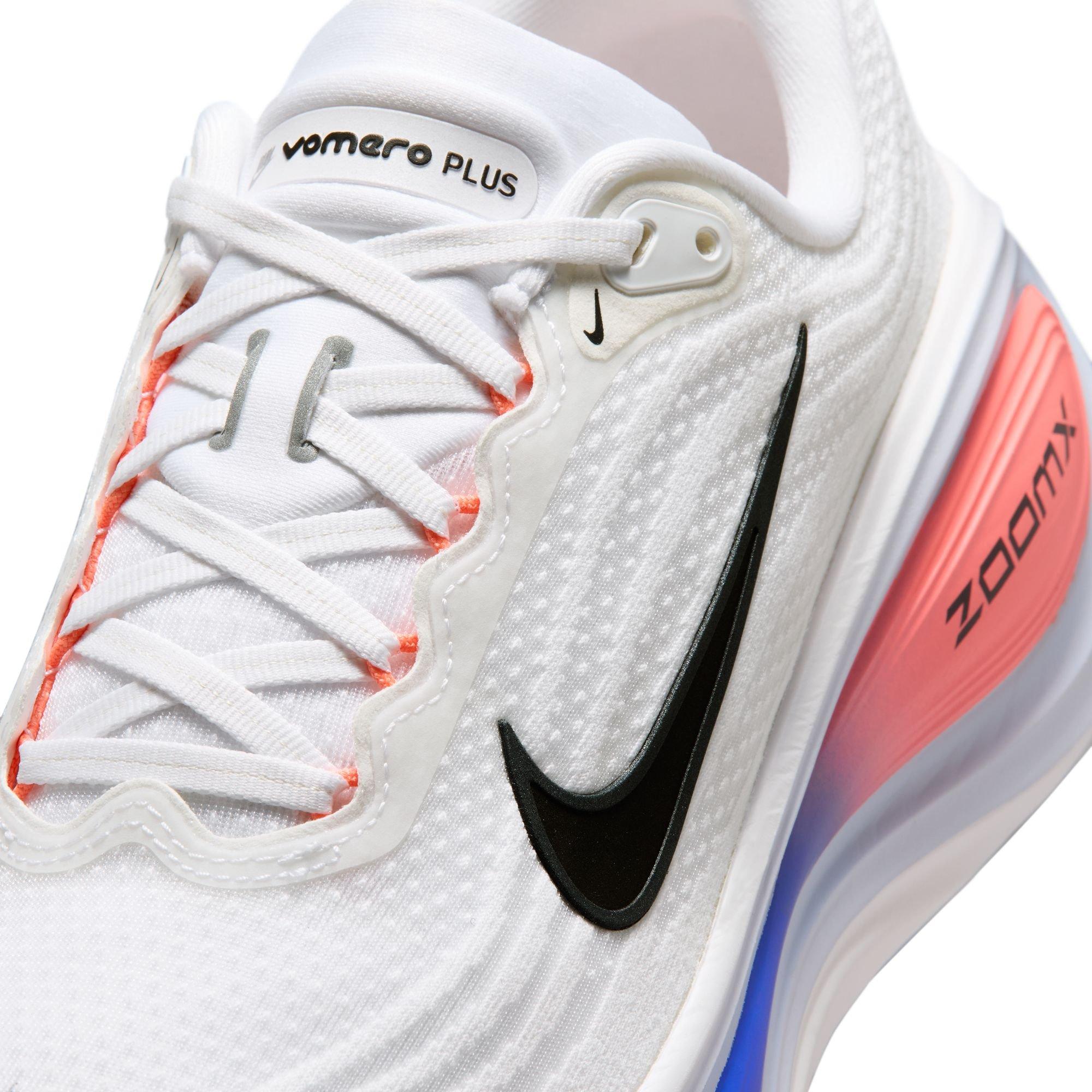 Nike Vomero Plus "White/Black/Atomic Pink/Racer Blue" Men's Road Running Shoe - WHITE/ORANGE Thumbnail View 10