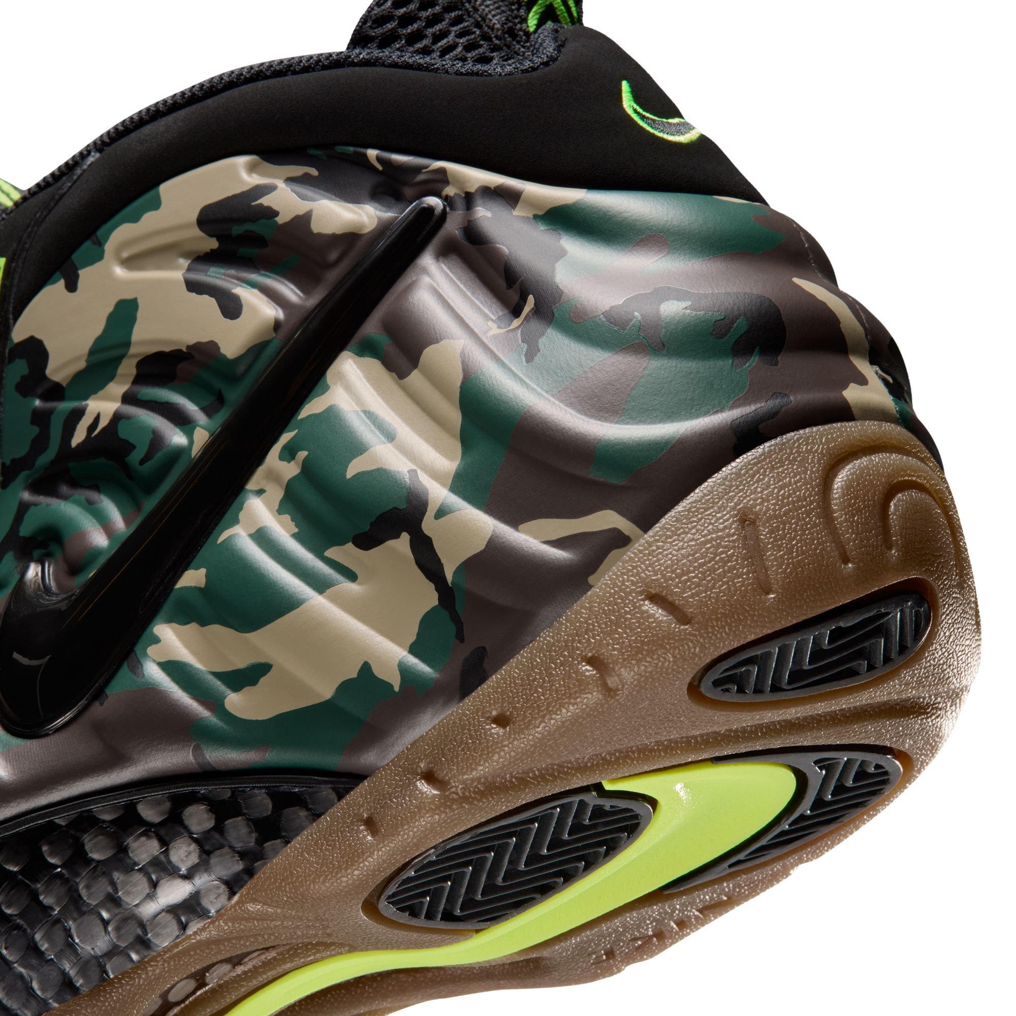 Nike Air Foamposite Pro Premium "Green Camo" Men's Shoe - BLACK/VOLTAGE GREEN/GUM DARK BROWN