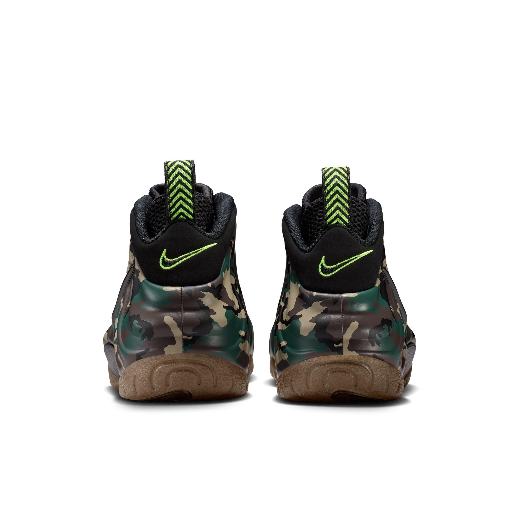 Nike Air Foamposite Pro Premium "Green Camo" Men's Shoe - BLACK/VOLTAGE GREEN/GUM DARK BROWN