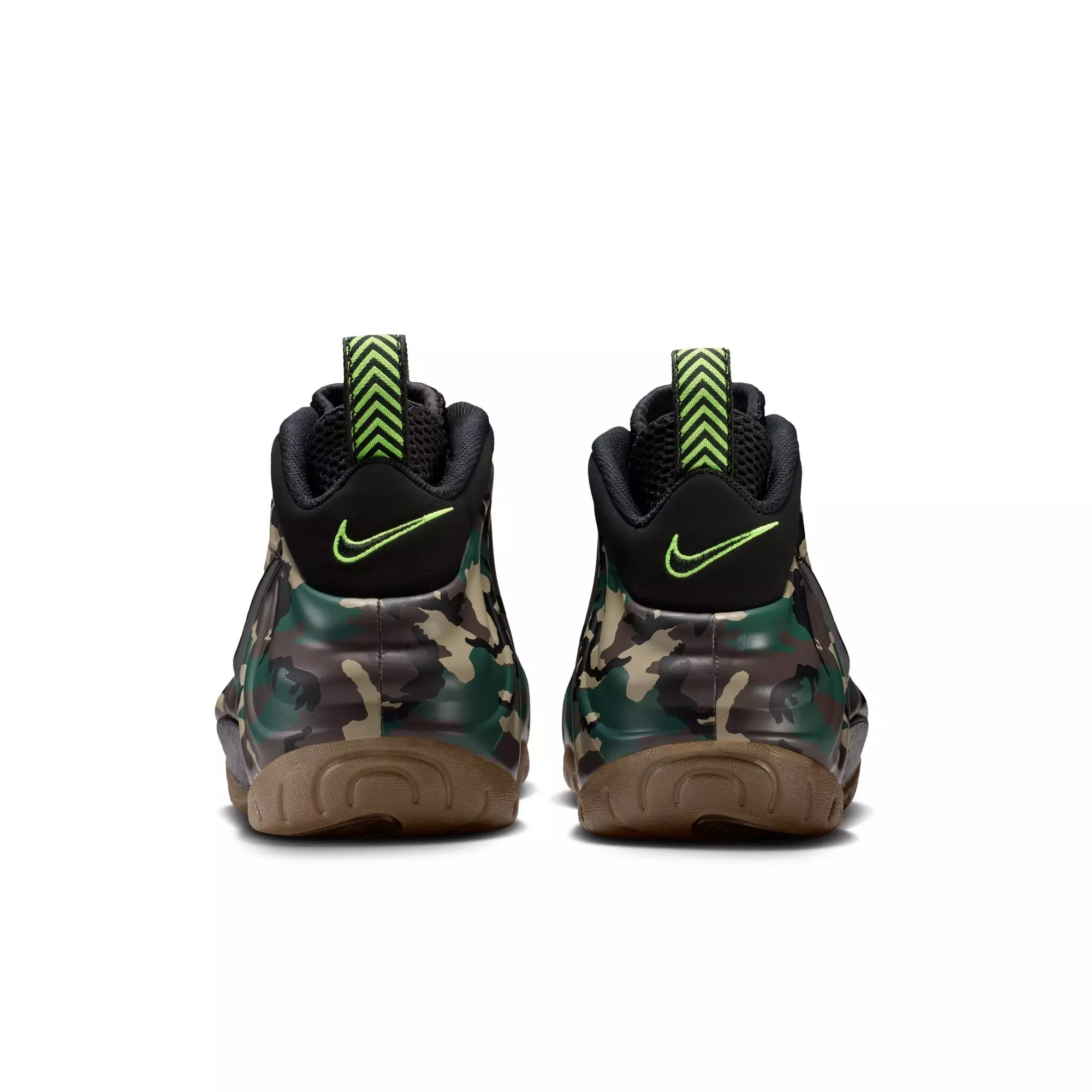 Nike Air Foamposite Pro Premium "Green Camo" Men's Shoe - BLACK/VOLTAGE GREEN/GUM DARK BROWN
