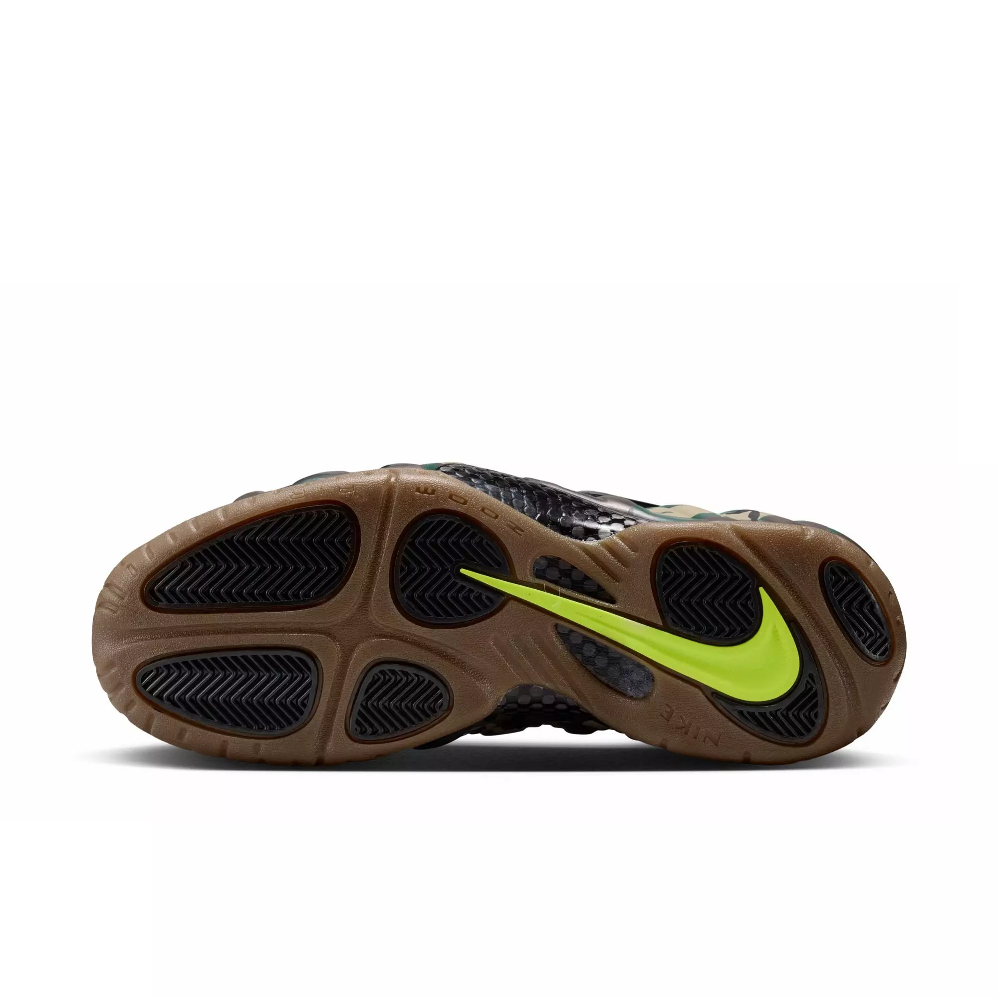 Nike Air Foamposite Pro Premium "Green Camo" Men's Shoe - BLACK/VOLTAGE GREEN/GUM DARK BROWN