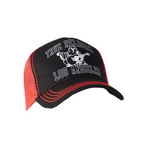 True Religion Crystal Buddha Trucker Hat-Black