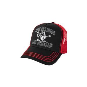True Religion Crystal Buddha Trucker Hat-Black