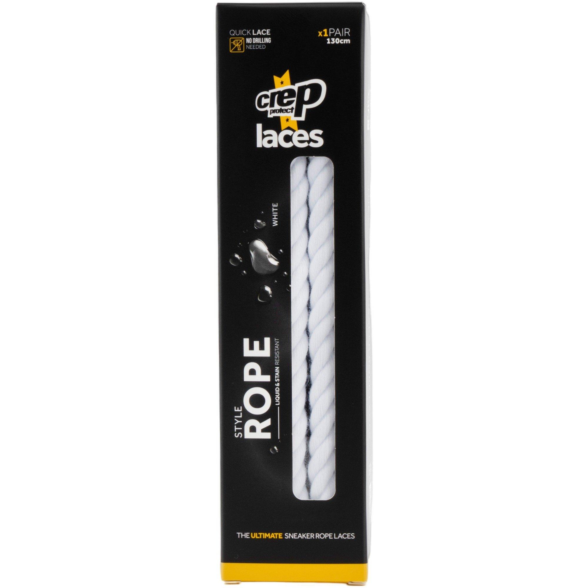 Crep Protect Fuzzy White Shoe Laces