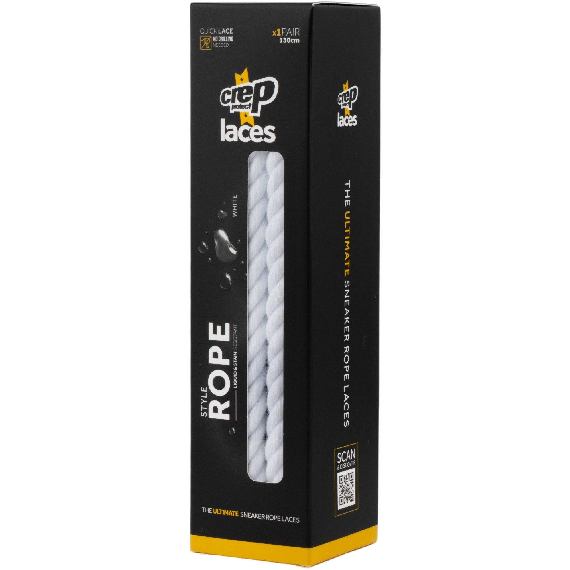 Crep Protect Fuzzy White Shoe Laces