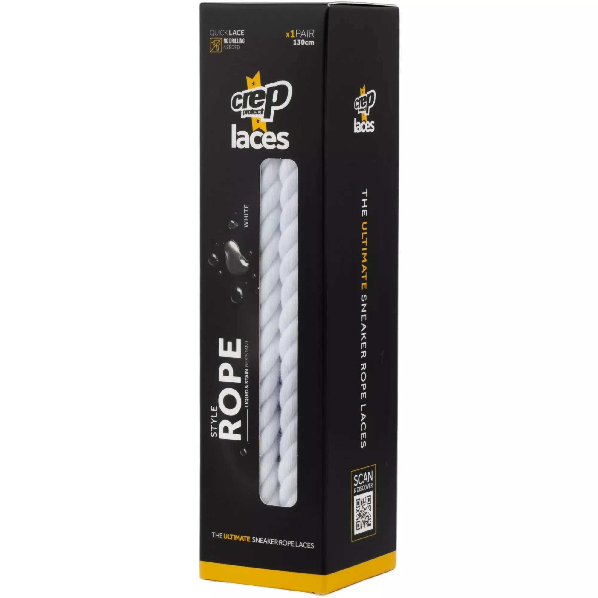 Crep Protect Fuzzy Shoe Laces-White - WHITE