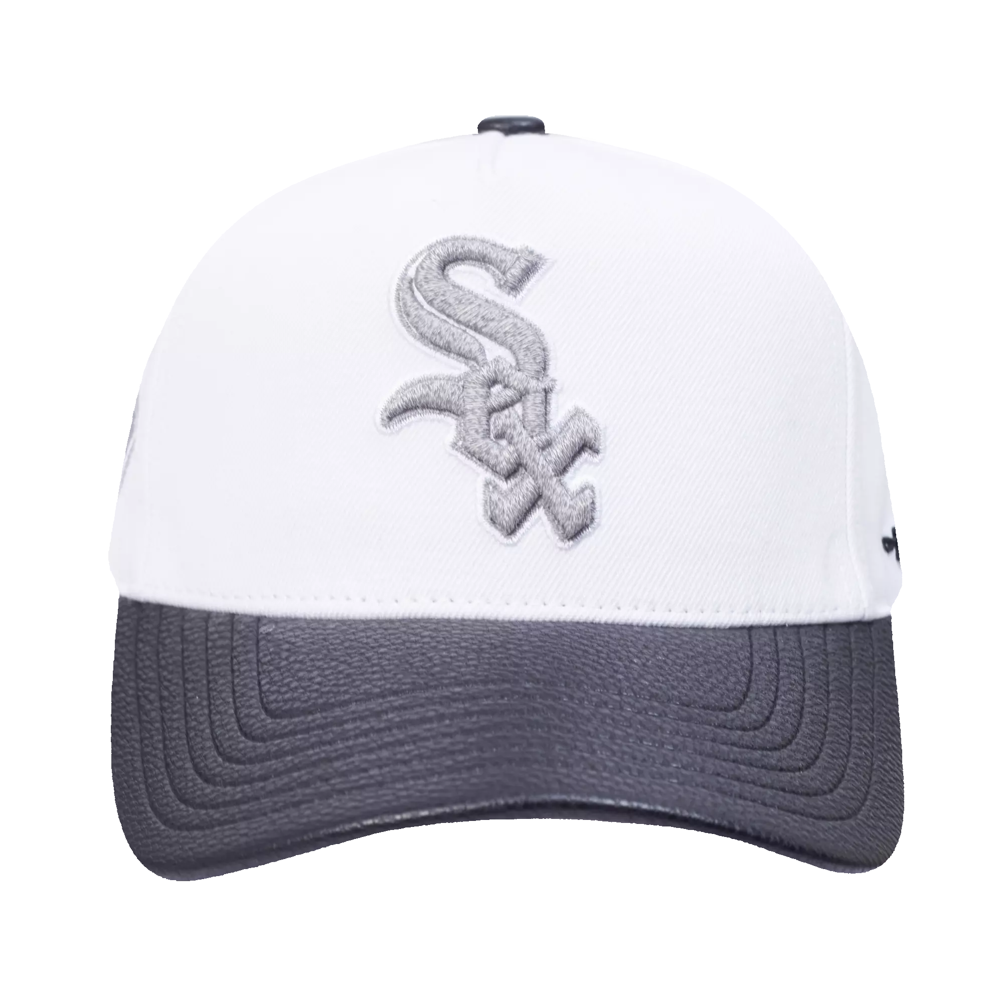 New Era Chicago White Sox Met Silver Snapback Hat-White - WHITE/BLACK